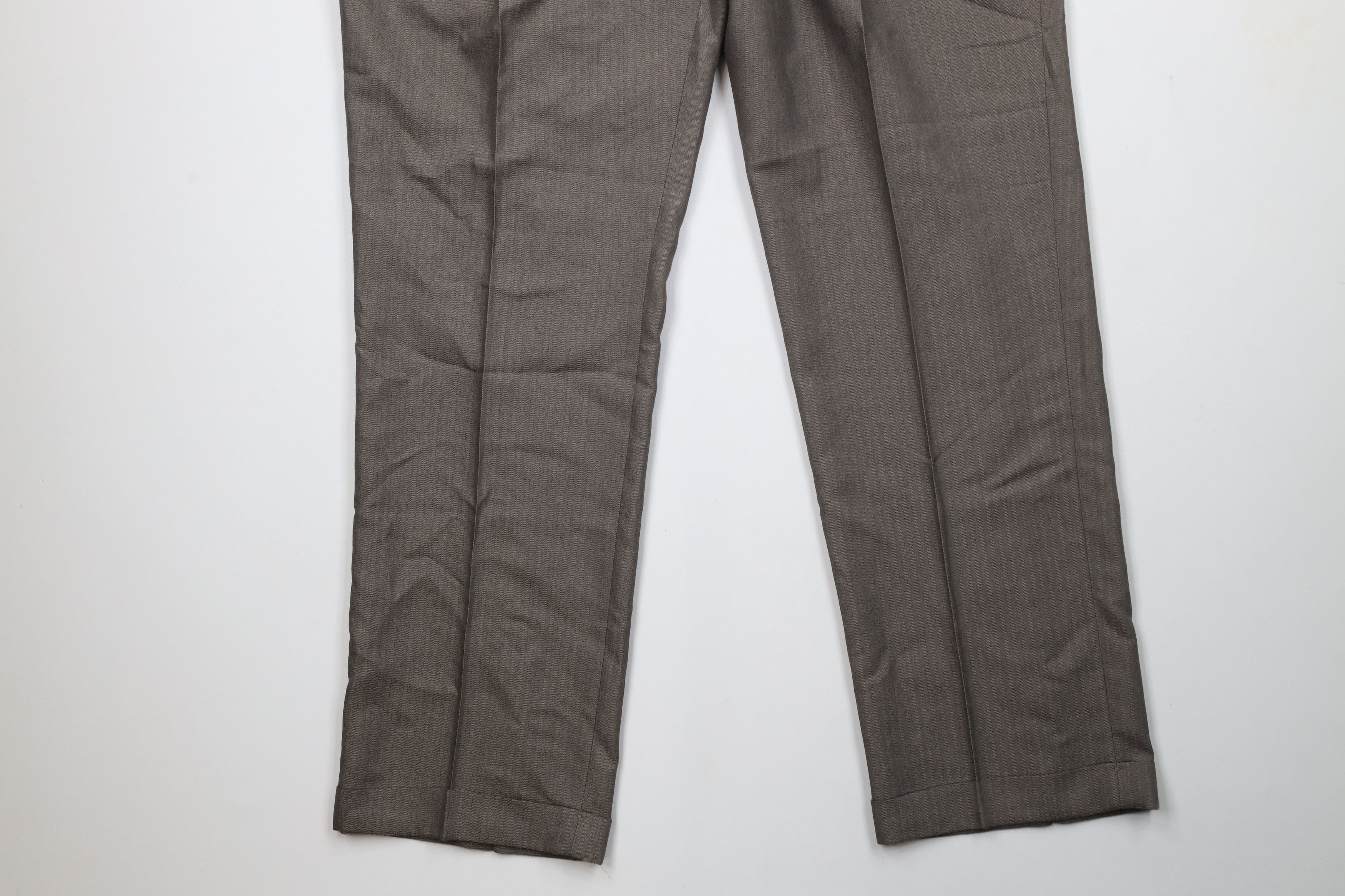 Ralph Lauren × Vintage Vintage 90s Chaps Ralph Lauren Herringbone Chino Pants Size US 38 / EU 54 - 4 Thumbnail