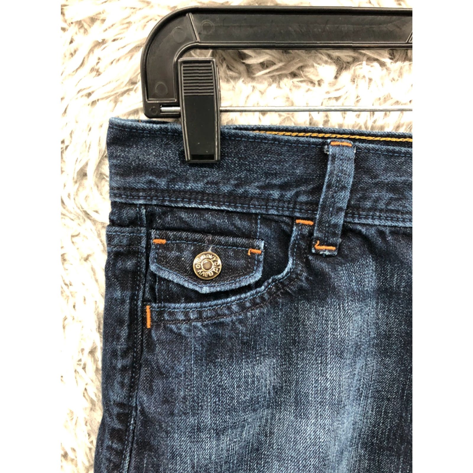 Old Navy Old Navy Skirt Pencil Womens Size 2 Blue Denim Midi Regular Blue Cotton-Polyester-Spandex Logo Vintage No Accessories N/A Waitsmith Size 26" / US 2 / IT 38 - 4 Thumbnail
