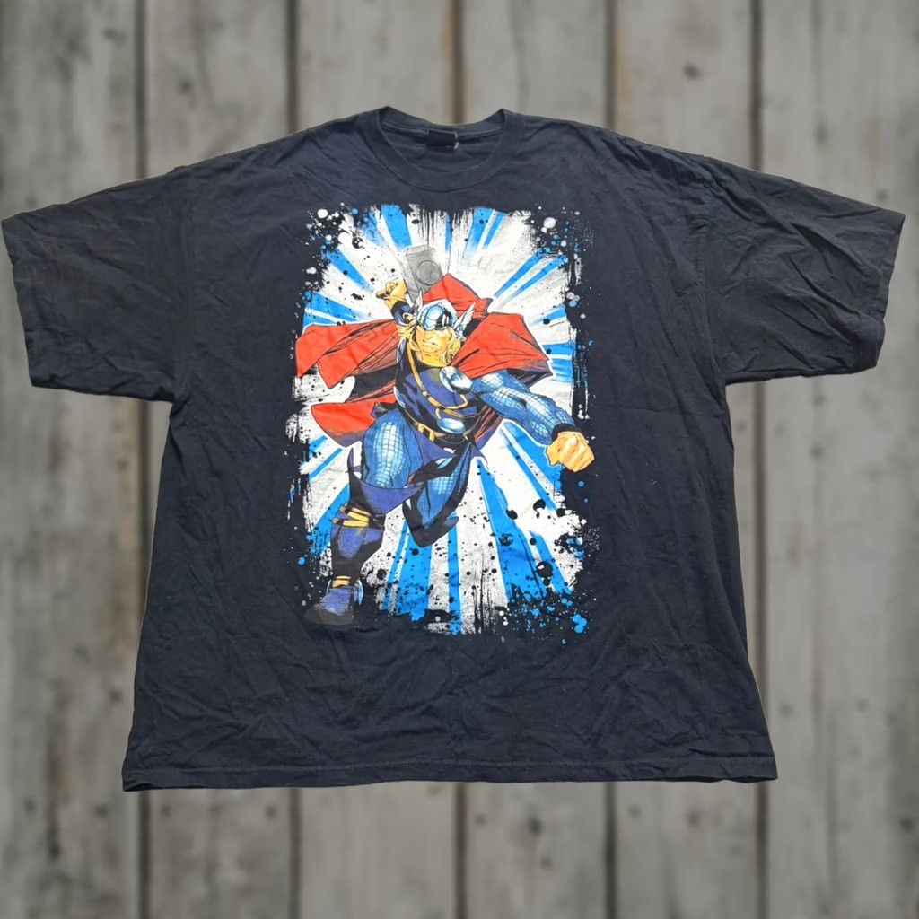 Vintage VTG Mad Engine T-shirt Thor Hammer Ragnarok Y2K Black 2XL Mens Mens? Size US XXL / EU 58 / 5 - 1 Thumbnail