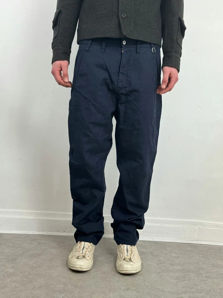 Marithe + Francois Girbaud 2000s Marithé + François Girbaud Navy Cozy Pants Size US 34 / EU 50 - 2 Thumbnail