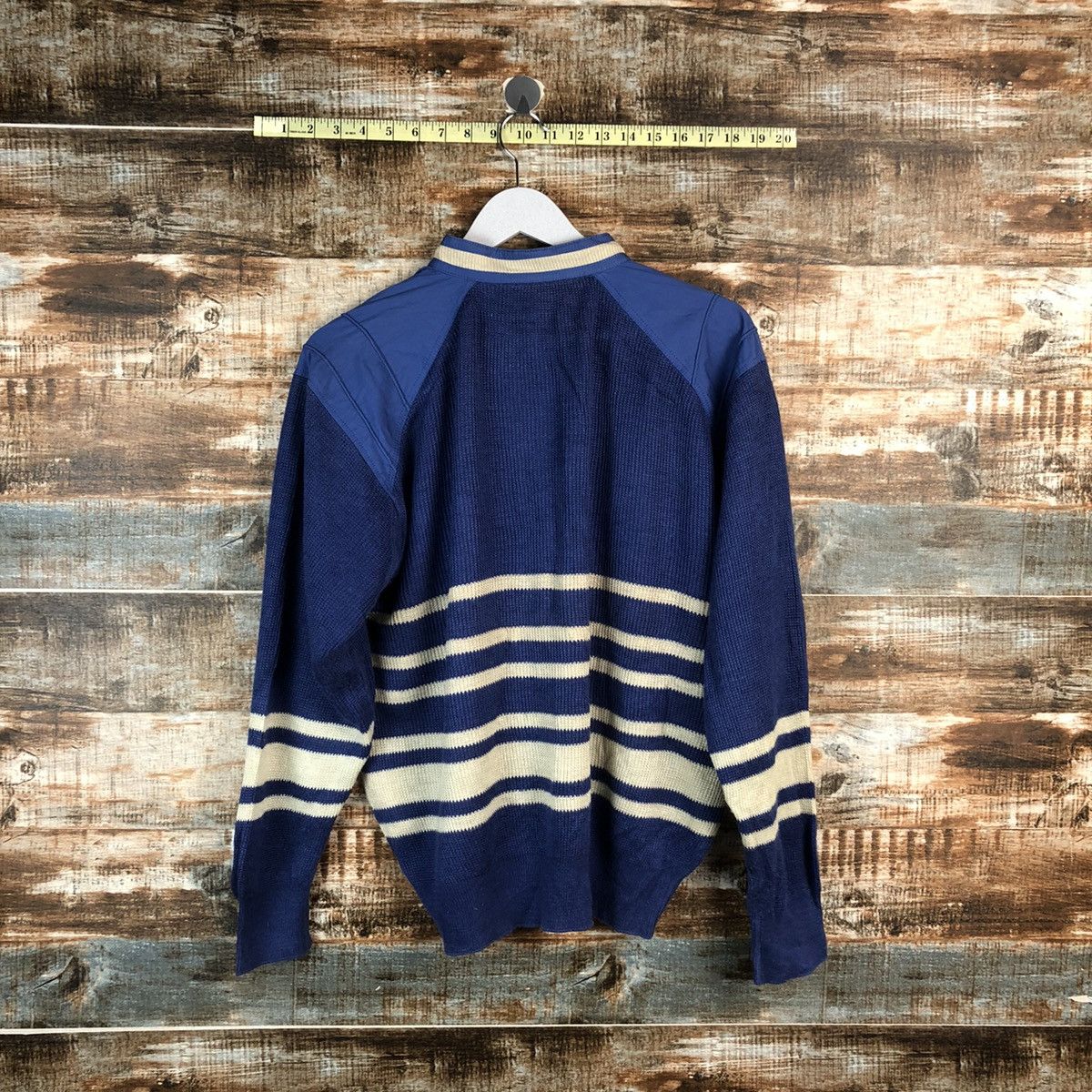 Japanese Brand Pia Sport Blue vintage knitwear Sweather #A2409 Size US L / EU 52-54 / 3 - 14 Thumbnail
