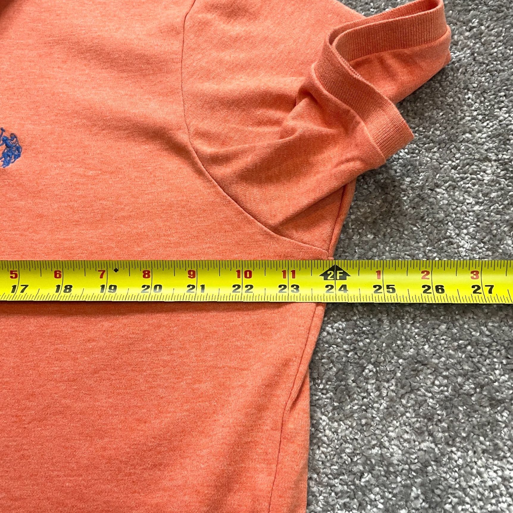 Vintage VINTAGE US Polo Assn. Polo Shirt Mens Large Orange Collared Preppy Logo Short Sleeve Knit with Pockets Size US L / EU 52-54 / 3 - 6 Thumbnail