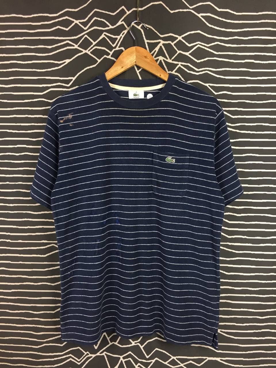 Lacoste Vtg Lacoste Small Logo Made In Japan Striped Pocket Tee Size US L / EU 52-54 / 3 - 1 Thumbnail