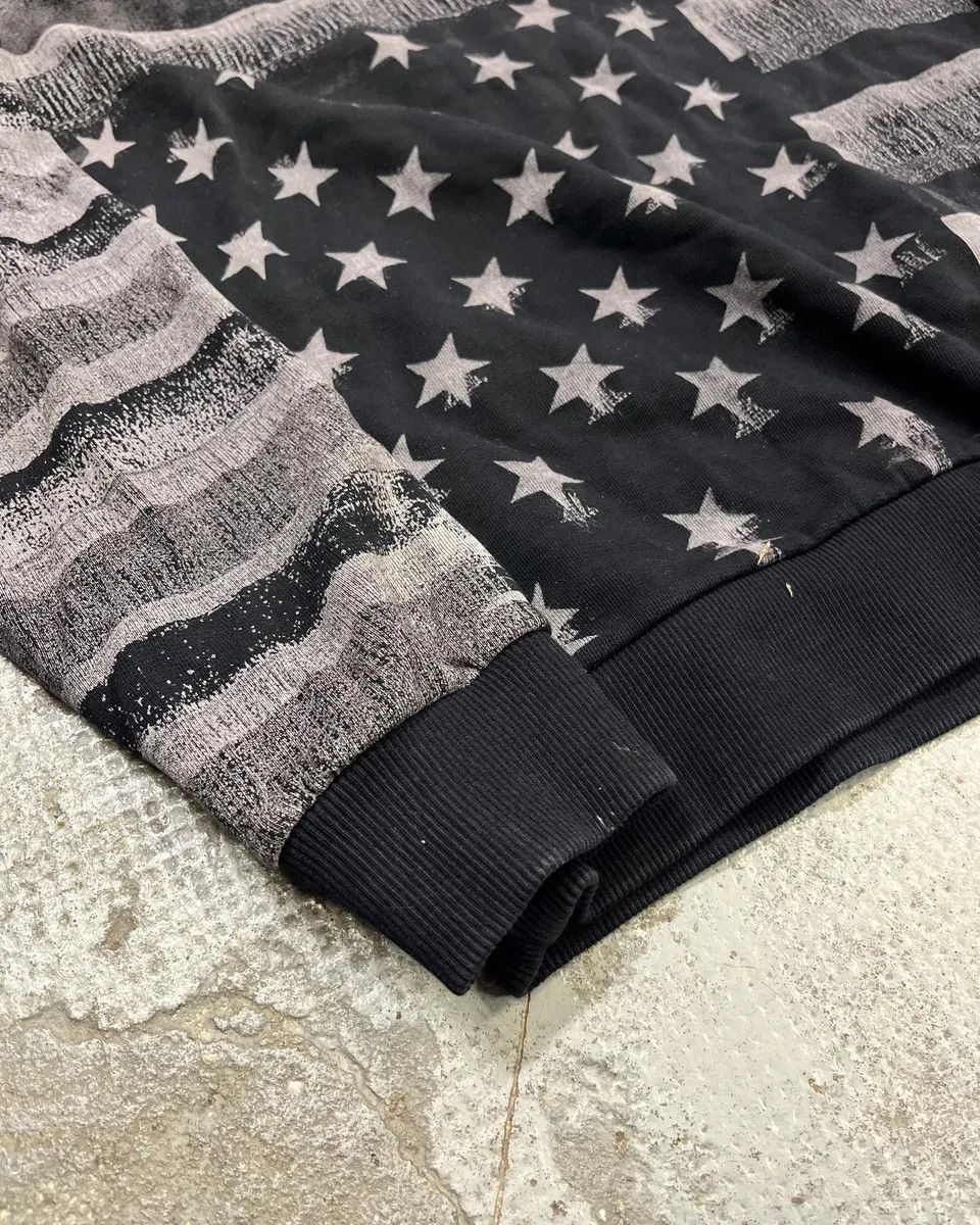 Givenchy AW2014 Givenchy Black Grey Striped USA Flag Star Sweater Size US M / EU 48-50 / 2 - 6 Thumbnail