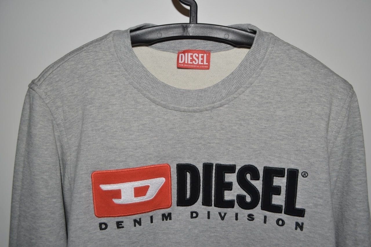 Diesel Womens Diesel Bid Logo Grey Sweatshirt Size M Size M / US 6-8 / IT 42-44 - 2 Thumbnail