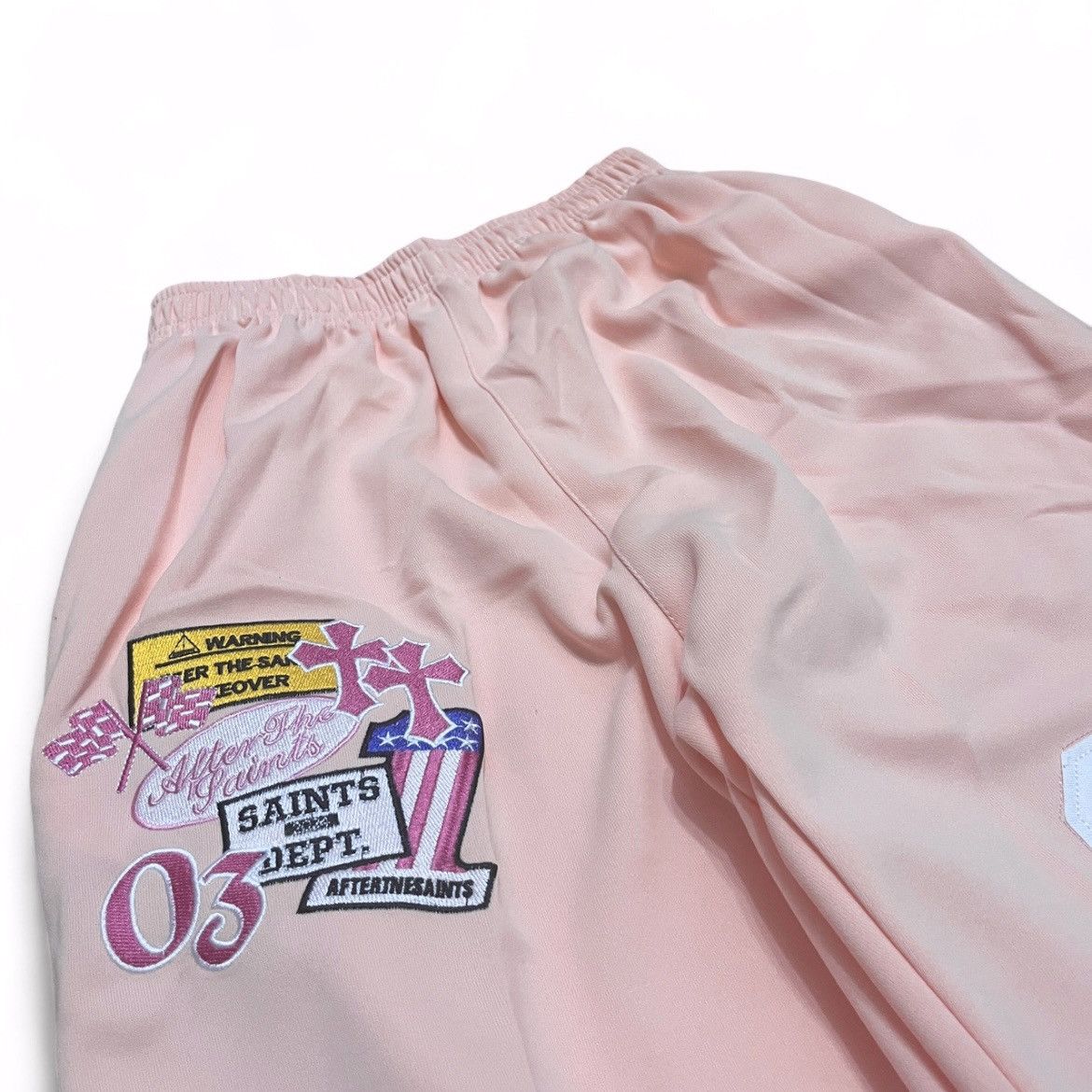 Japanese Brand American Saints Pink Sweatpants Streetwear Hip Hop Baggy Size US 32 / EU 48 - 5 Thumbnail