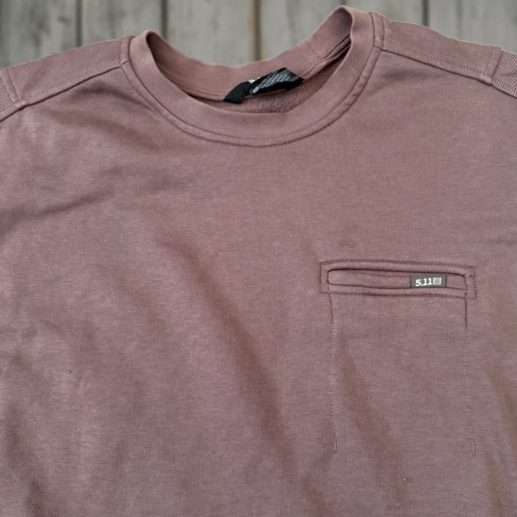Vintage 5.11 Tactical Fleece Sweatshirt Mens XL Mauve Crewneck Pullover 72233 Size US XL / EU 56 / 4 - 1 Thumbnail