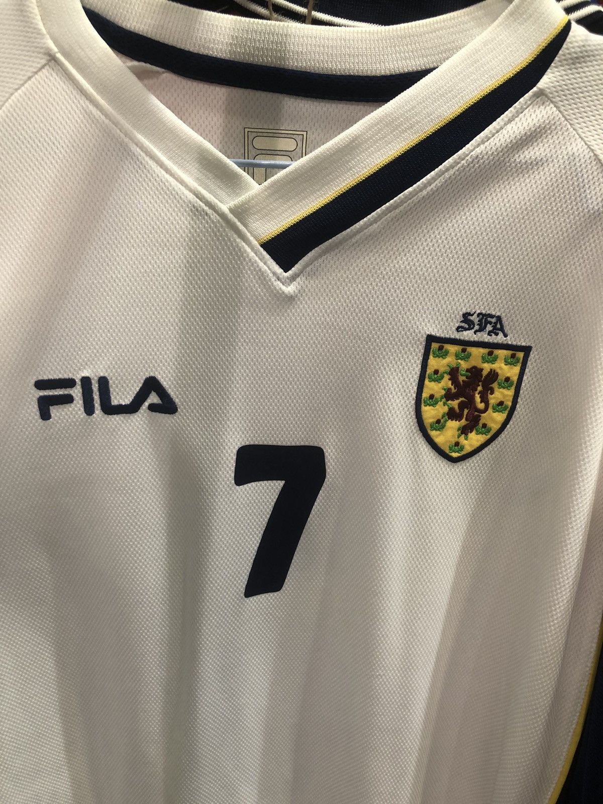 Fila Scotland 00/02 Longsleeves away shirt #7 Gallacher Size US XL / EU 56 / 4 - 4 Thumbnail