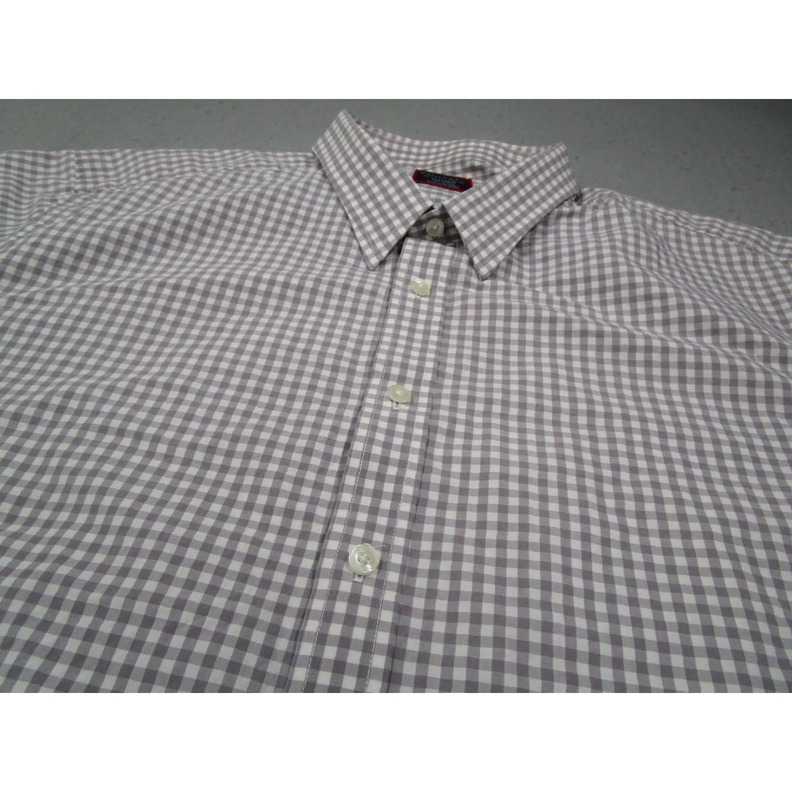 UNTUCKit VINTAGE UNTUCKit Men's Shirt Long Sleeve Check Gray 3XL Tall Casual City Designer Size US XXL / EU 58 / 5 - 2 Thumbnail