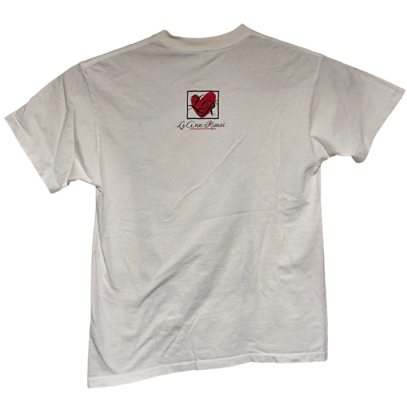 Anvil VINTAGE Leann Rimes Concert Tour T-Shirt L White 1997 Country Single Stitch Mens Regular L Size US L / EU 52-54 / 3 - 3 Thumbnail