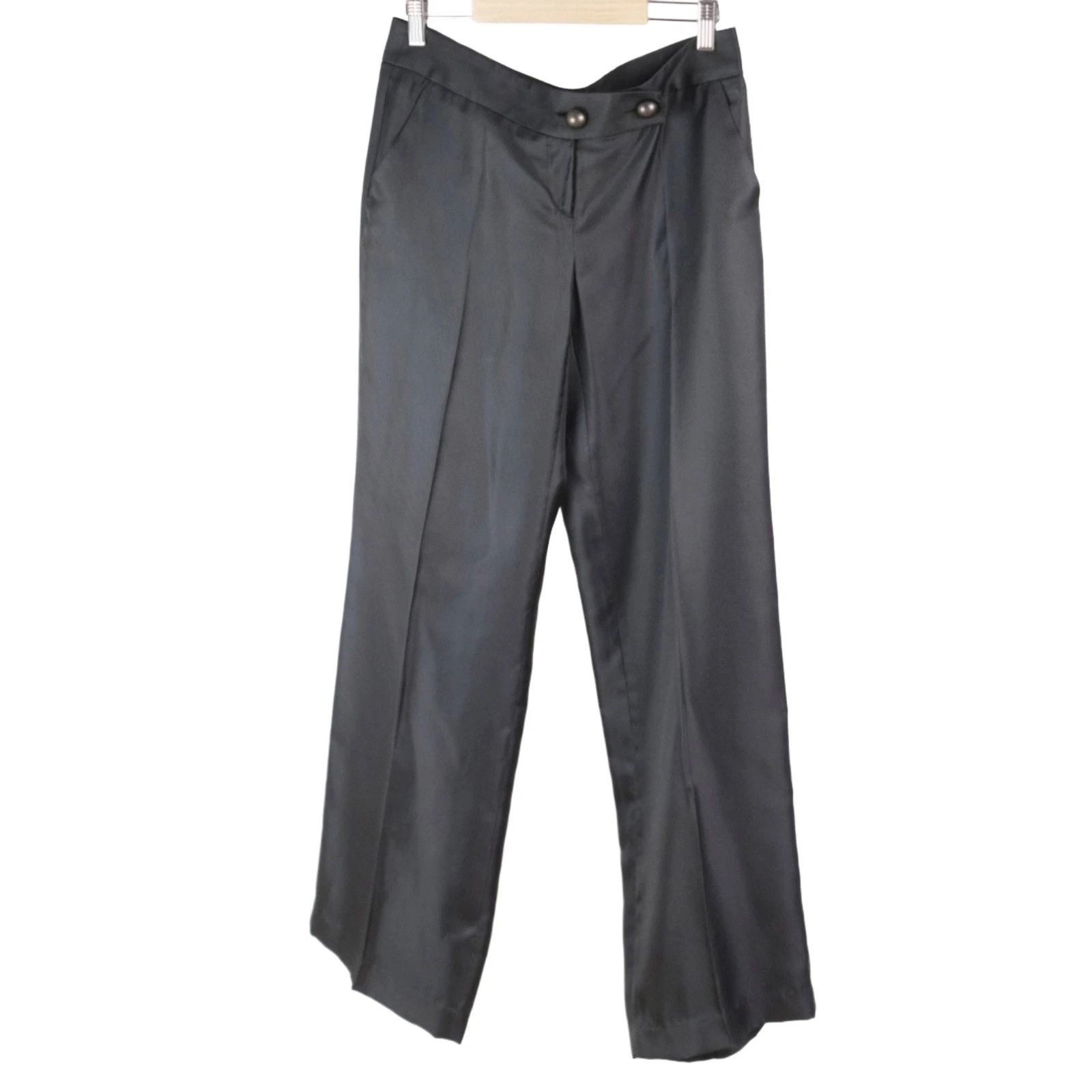 Emporio Armani Emporio Armani 100% Silk Wide Leg Trousers Size 44 Size 30" / US 8 / IT 44 - 1 Thumbnail