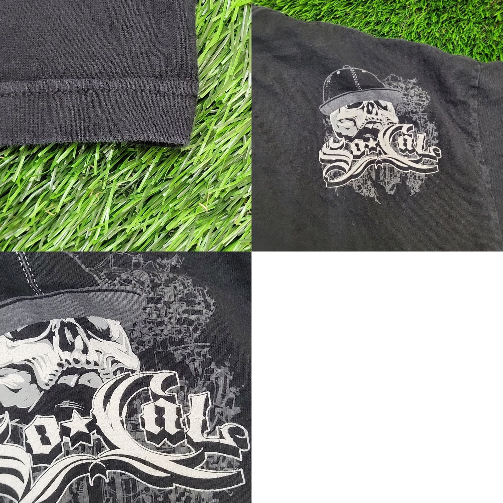 Vintage Vintage Y2K So-Cal Tribal Skull Shirt 2XL Black Edgy Streetwear Size US XXL / EU 58 / 5 - 9 Thumbnail