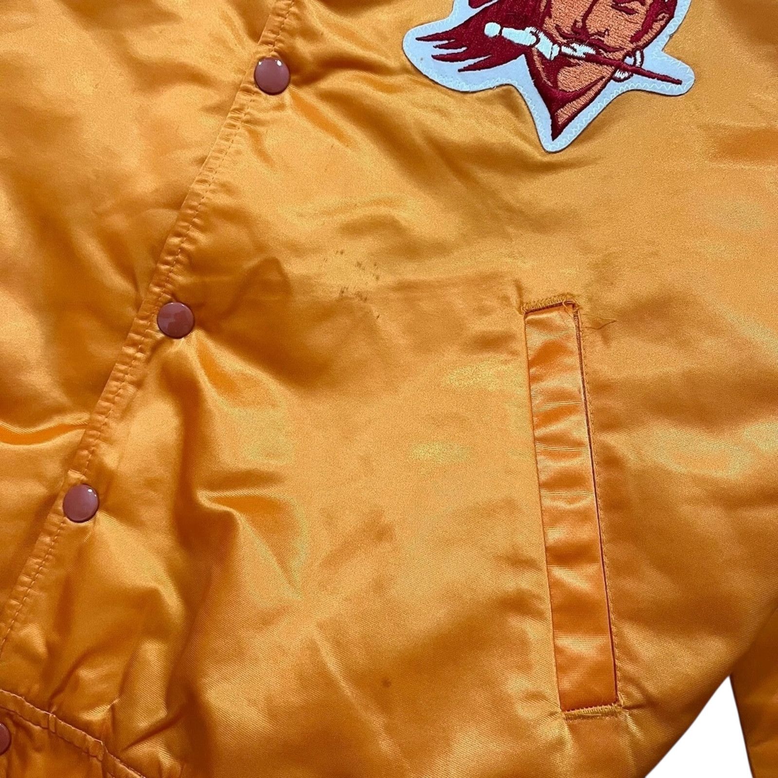 NFL VTG 90s TAMPA BAY BUCCANEERS STATER SATIN BOMBER JACKET M Size US M / EU 48-50 / 2 - 7 Thumbnail