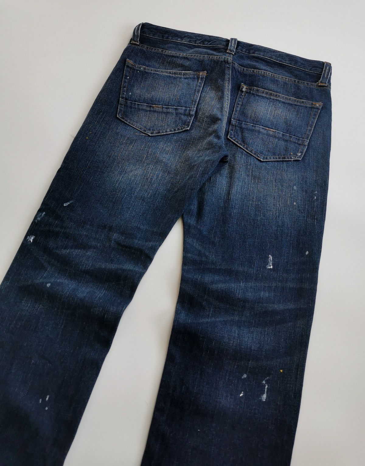 Vintage Back Number Patchwork Reworked Ankle Jeans Vintage Size US 33 - 5 Thumbnail
