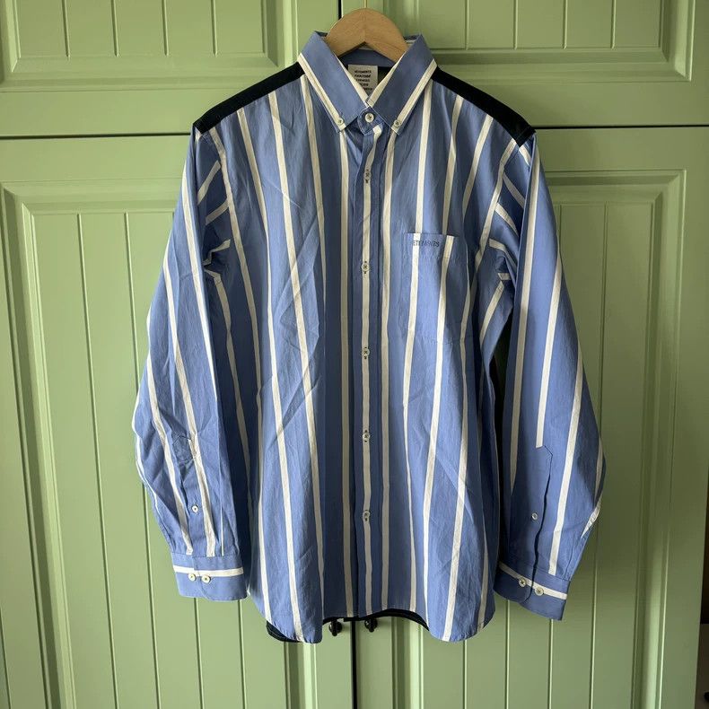 Vetements Vetements 2018 Spring/Summer Blue and White Striped Shirt, Size US XS / EU 42 / 0 - 1 Thumbnail