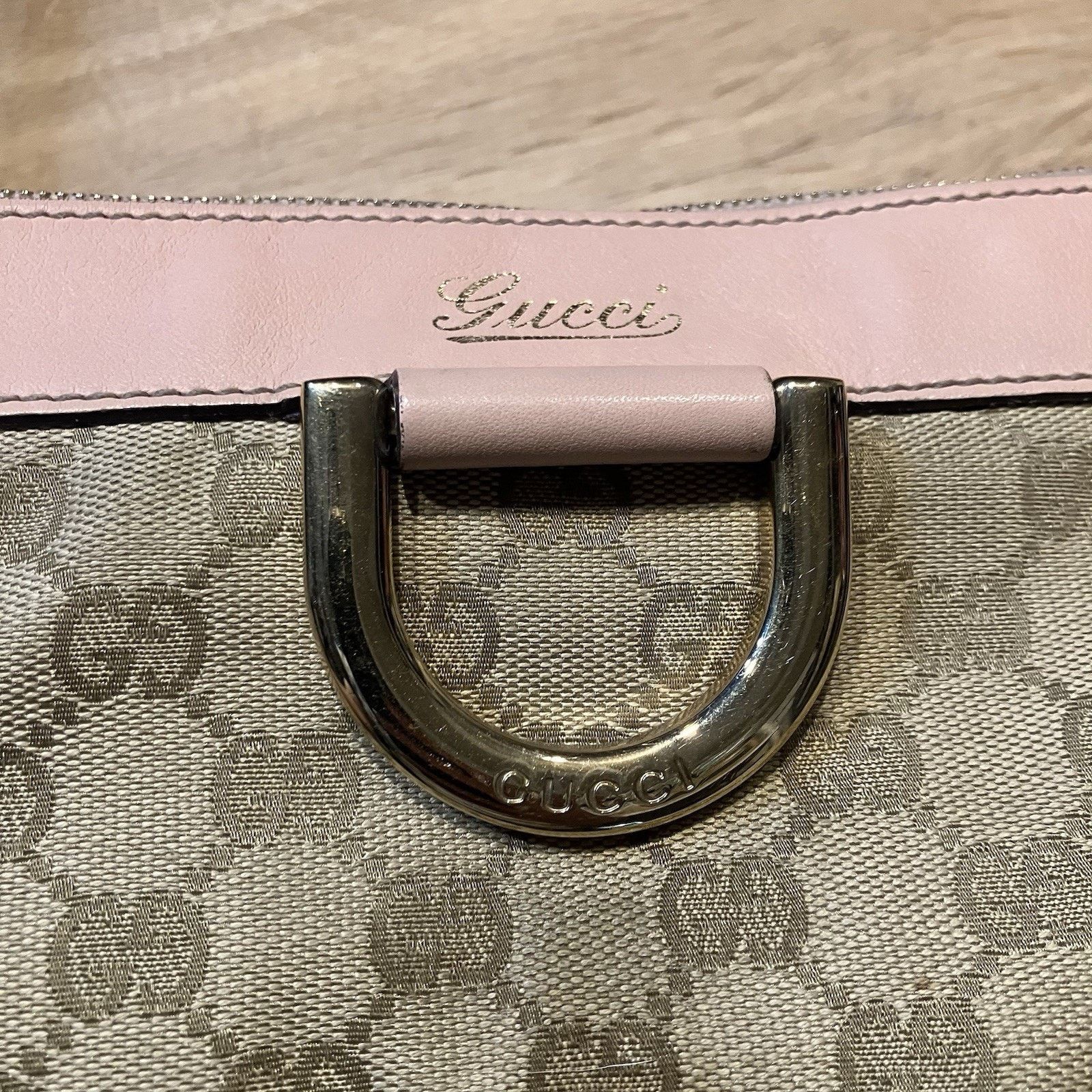 Gucci Gucci Abbey 204940 Shoulder Messenger Hand Bag Brown Pink Size ONE SIZE - 3 Thumbnail