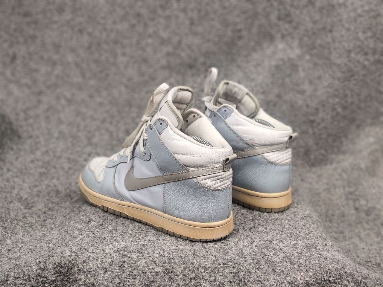 Nike Vintage 2005 Nike Dunk High Blue Gray Leather Sneakers Size US 8 / IT 38 - 16 Thumbnail