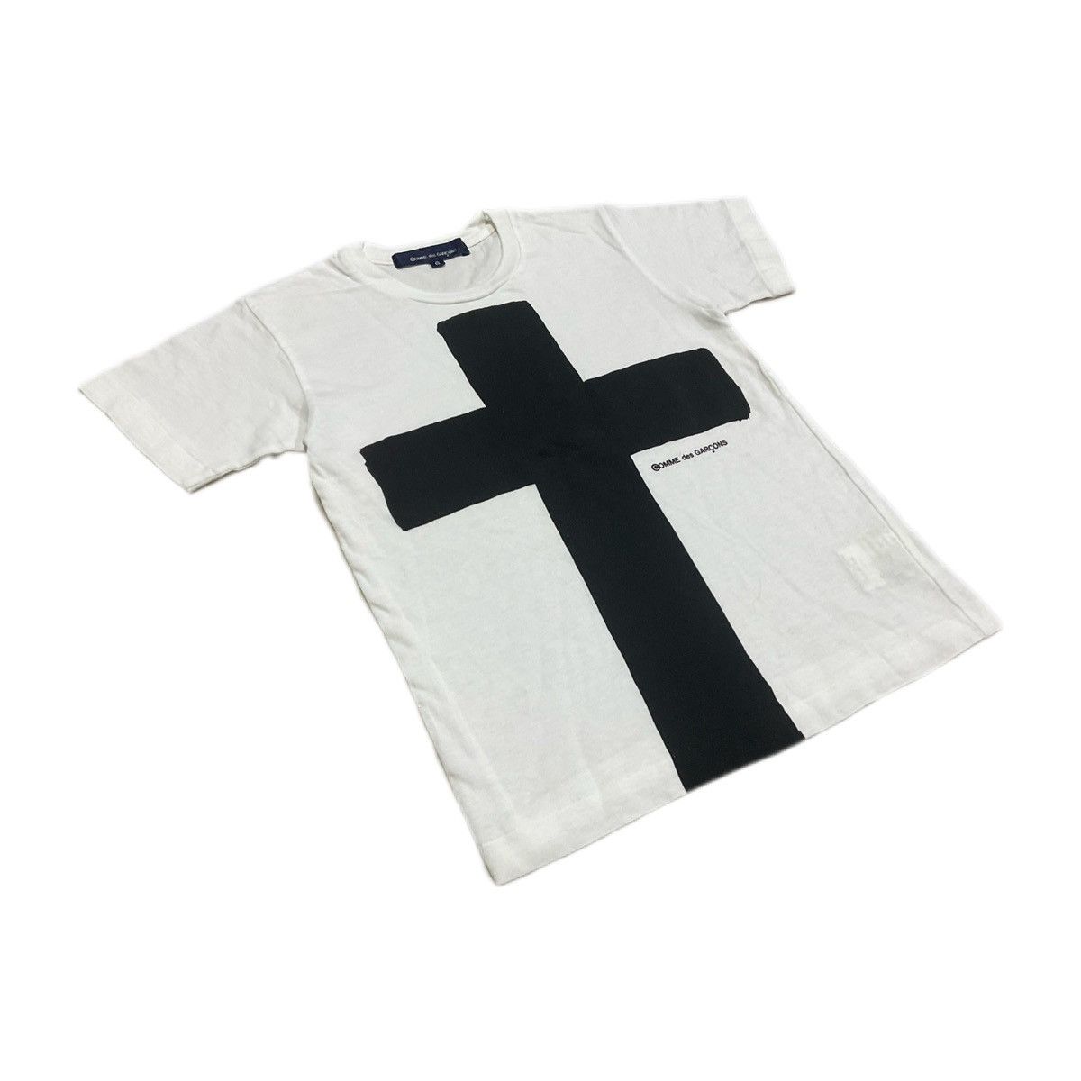 Comme des Garcons × Comme des Garcons Homme × Comme des Garcons SHIRT 🔥Rare Archived Ad1992 Comme Des Garcons Kids Cross Shirt Size US XXS / EU 40 - 3 Thumbnail