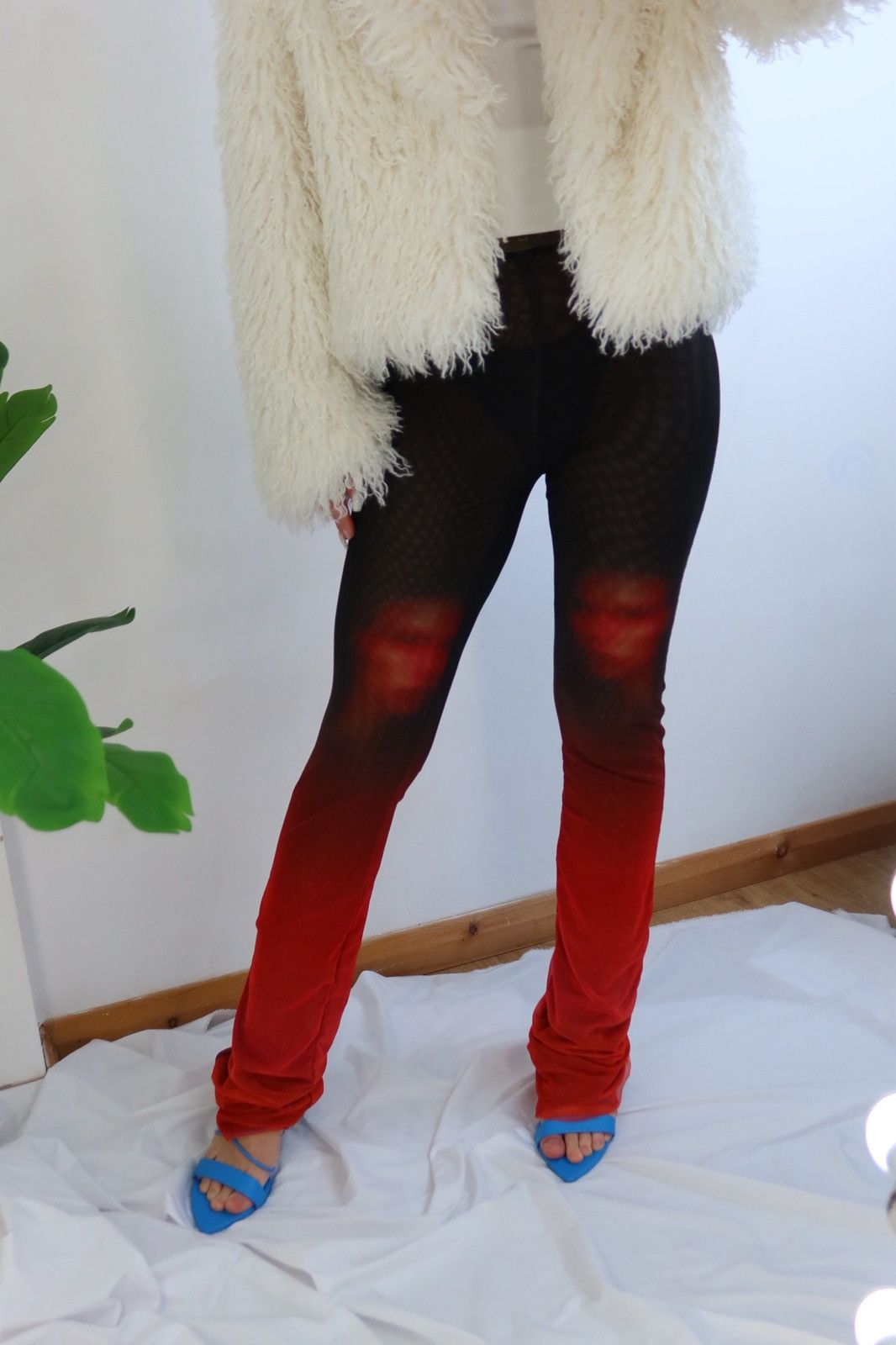 Ottolinger Leggings Mesh pants with logo jacquard waistband. Size 26" / US 2 / IT 38 - 1 Thumbnail