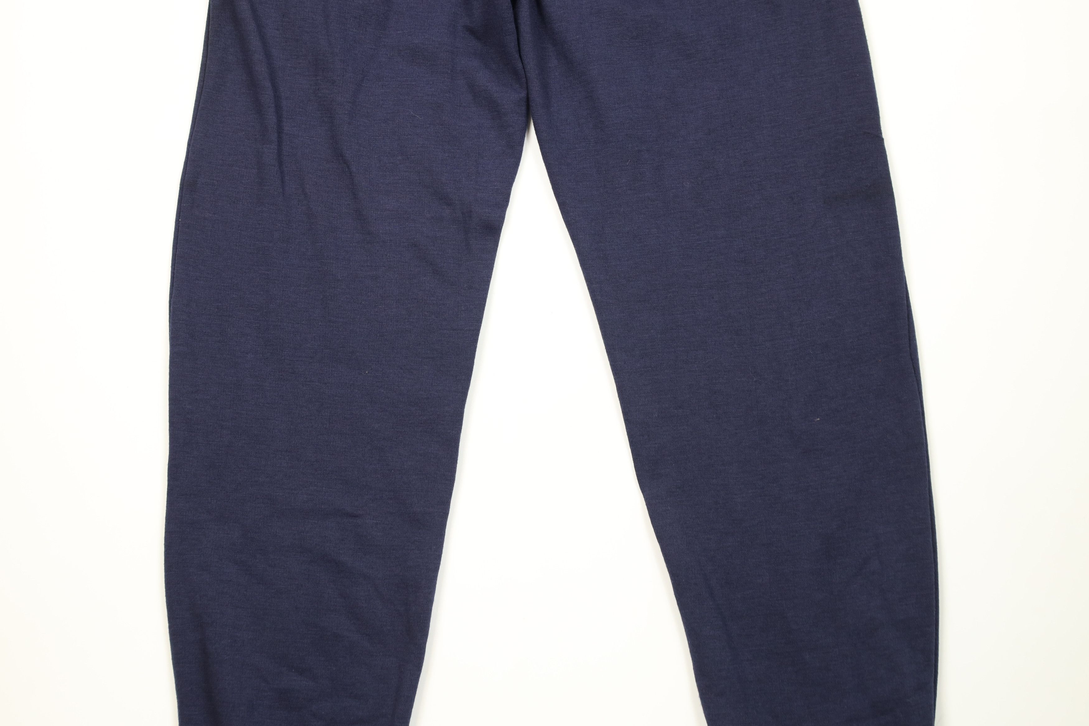 Vintage Vintage 90s Streetwear Blank Cuffed Sweatpants Joggers Blue Size US 34 / EU 50 - 10 Thumbnail