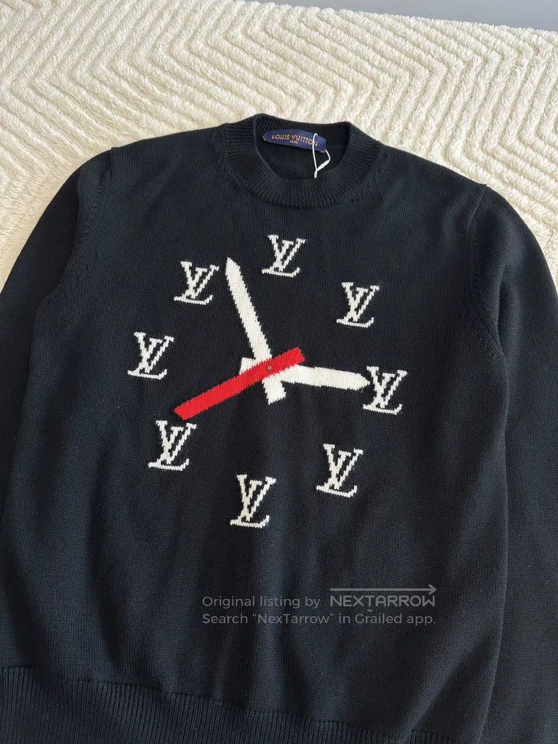 Louis Vuitton Louis Vuitton Clock Hands Black Sweater Size US S / EU 44-46 / 1 - 3 Thumbnail