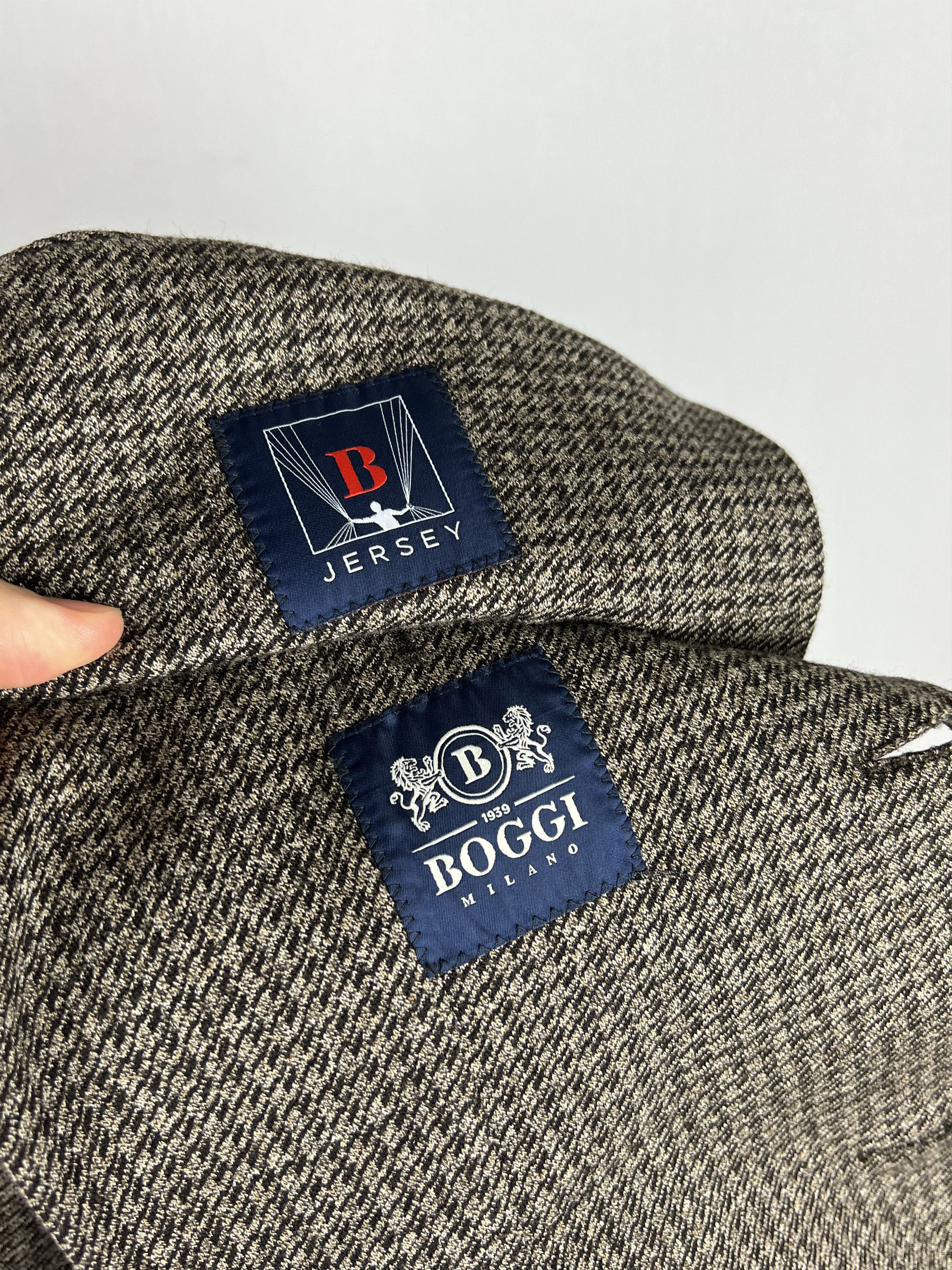 Boggi Milano Houndstooth Soft Jersey Wool\Cotton Sport Coat Size 38R - 9 Thumbnail