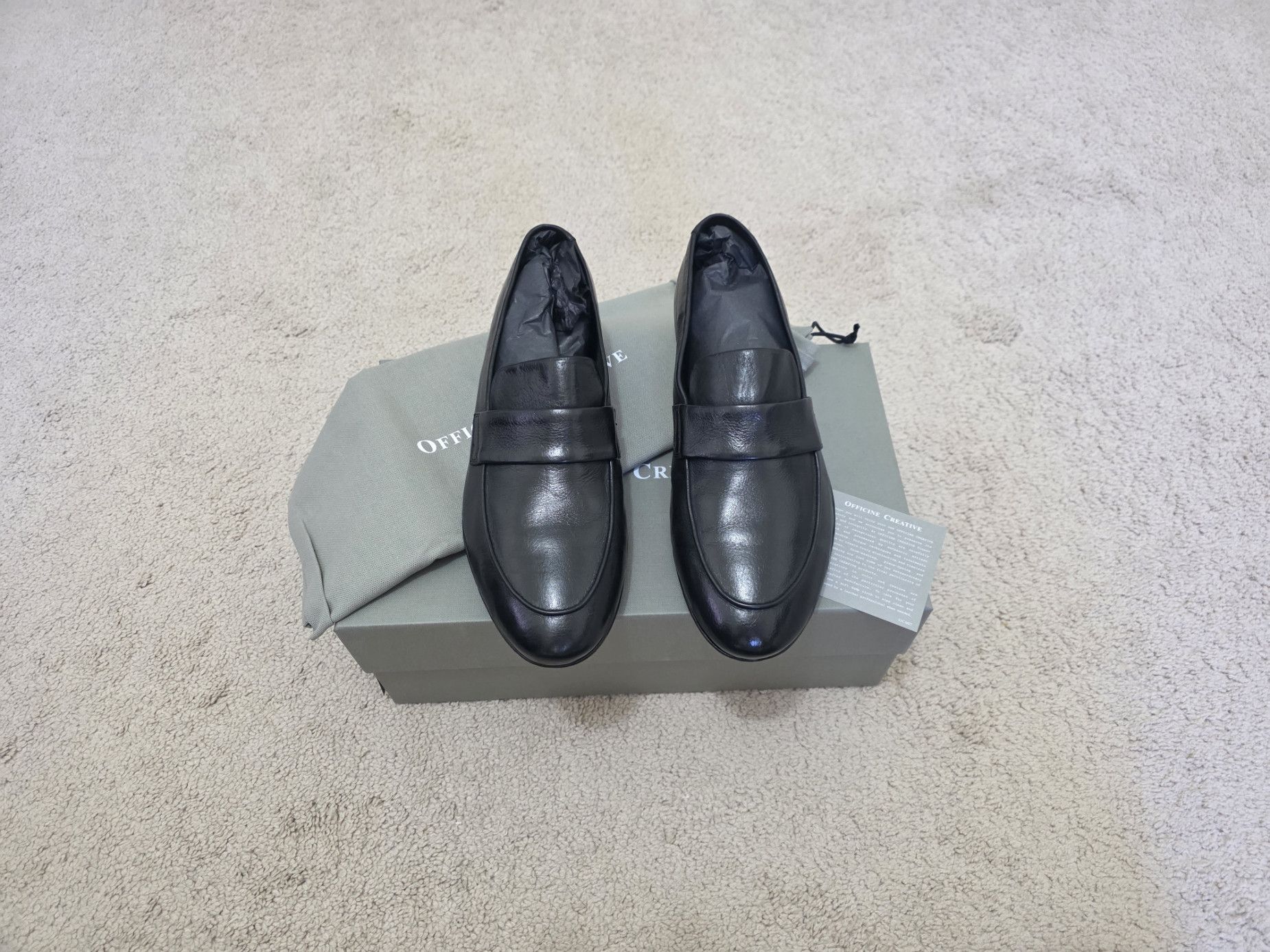 Officine Creative Officine Creative Airto DD Brown Leather Penny Loafers Size US 9 / EU 42 - 2 Thumbnail