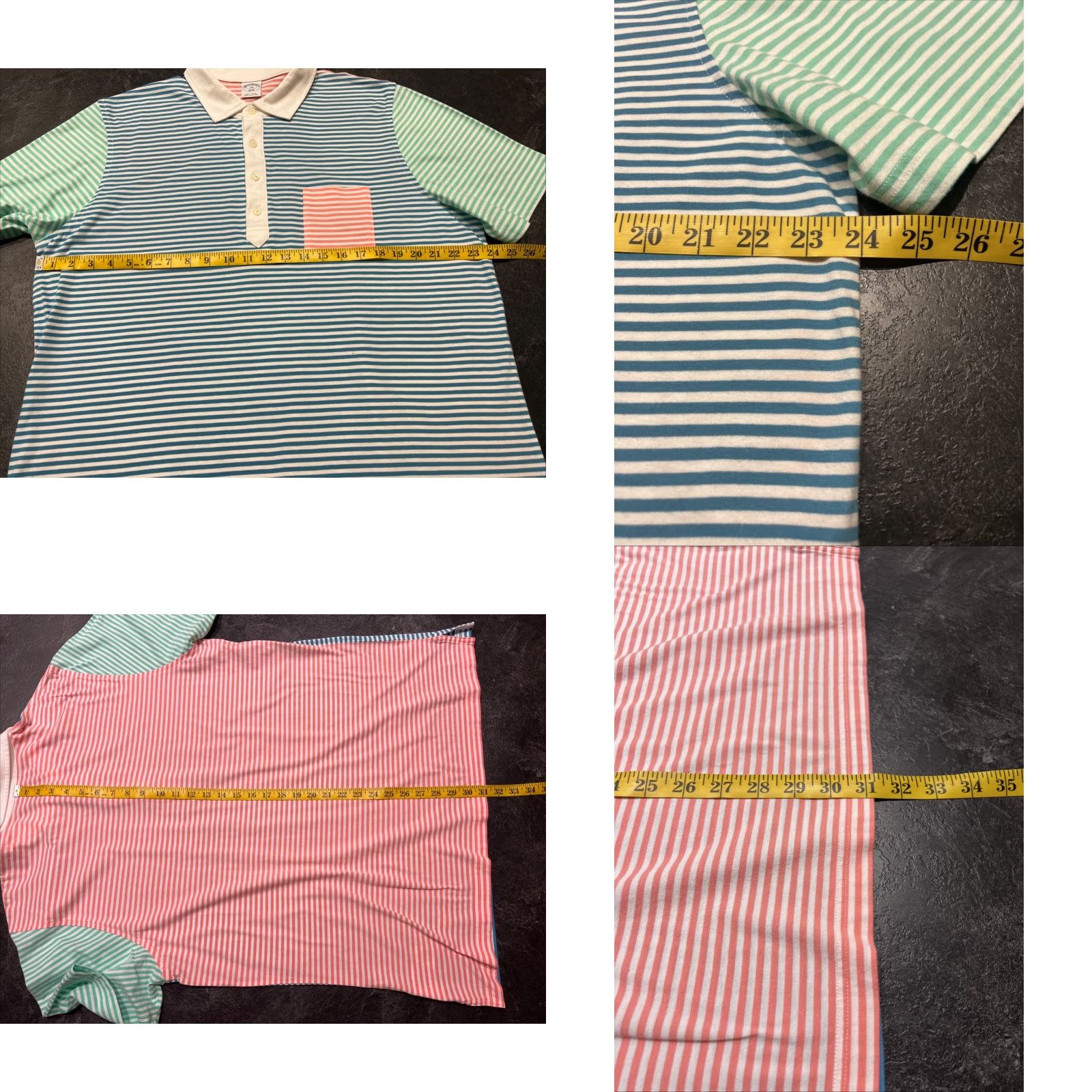 Brooks Brothers Brooks Brothers 1818 XXL 2XL Multicolor Striped Polo Shirt Men Size US XXL / EU 58 / 5 - 8 Thumbnail