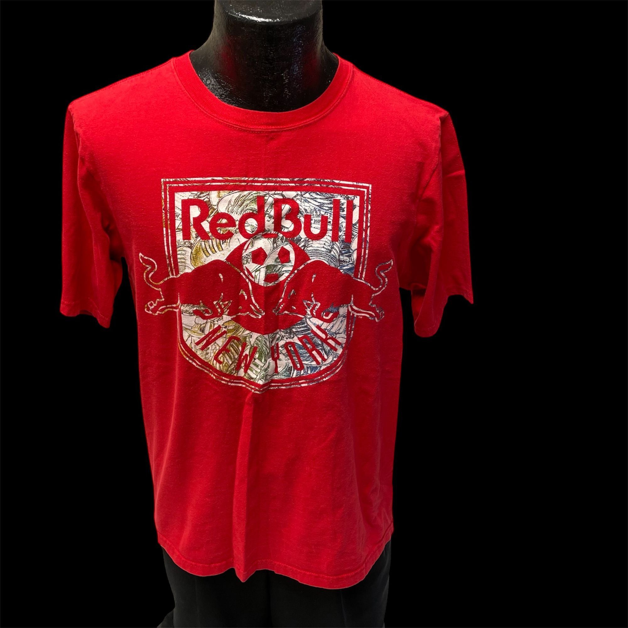 Adidas Vtg Y2K Adidas RED BULL New York Front Back LOGO T Shirt Size US M / EU 48-50 / 2 - 2 Thumbnail