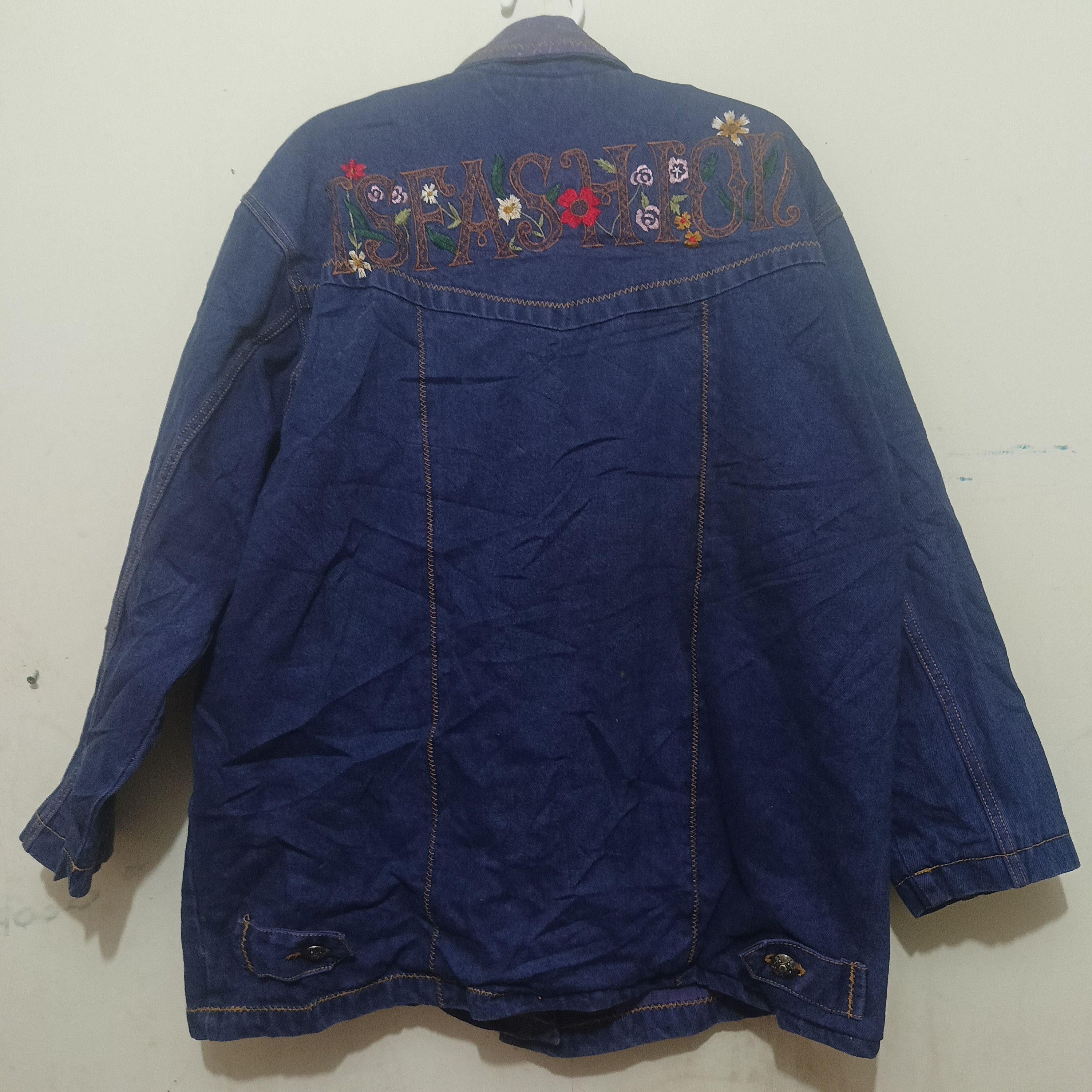 Issey Miyake 🔥VINTAGE Rare design ISSEY MIYAKE MEN DENIM JACKET Size US XL / EU 56 / 4 - 2 Thumbnail