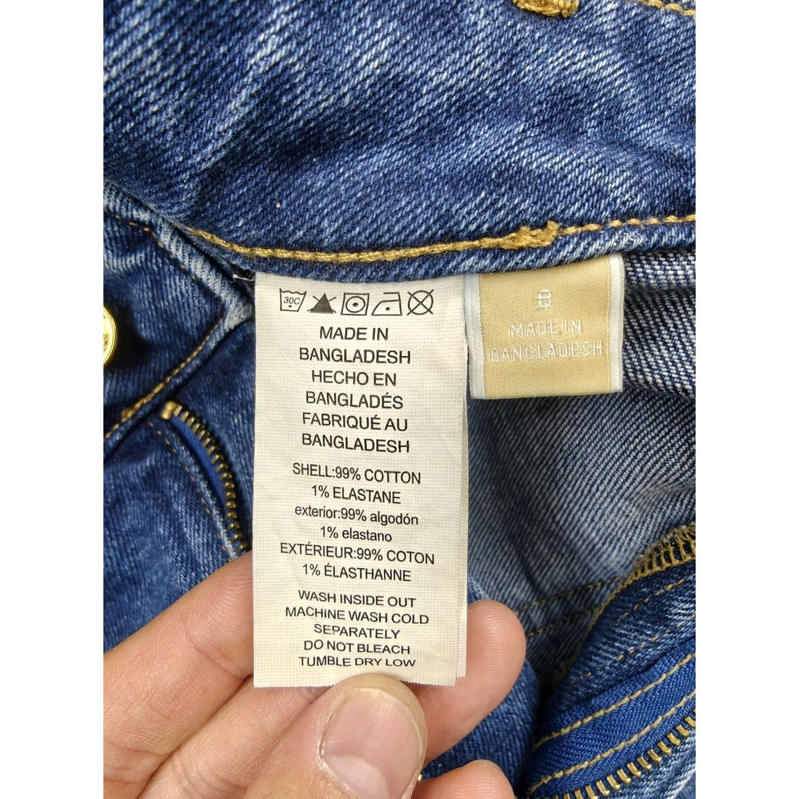 Michael Kors Michael Kors Jeans Womens 8 Blue Medium Wash High Rise Bootcut Stretch Denim Jeans Size 30" / US 8 / IT 44 - 5 Thumbnail