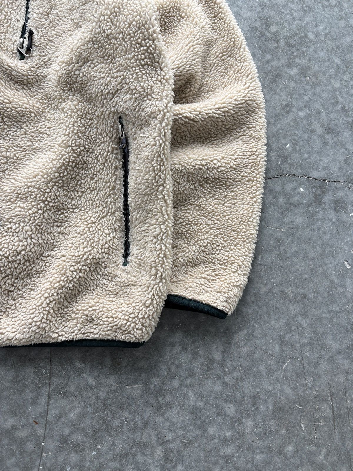 Patagonia Vintage 90s Patagonia Retro X Cardigan Jacket Oatmeal Size US M / EU 48-50 / 2 - 2 Thumbnail