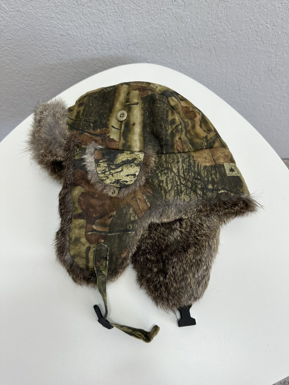 Vintage Vintage Real Fur Ushanka Real Tree Avantgarde Trapper Hat Size ONE SIZE - 4 Thumbnail
