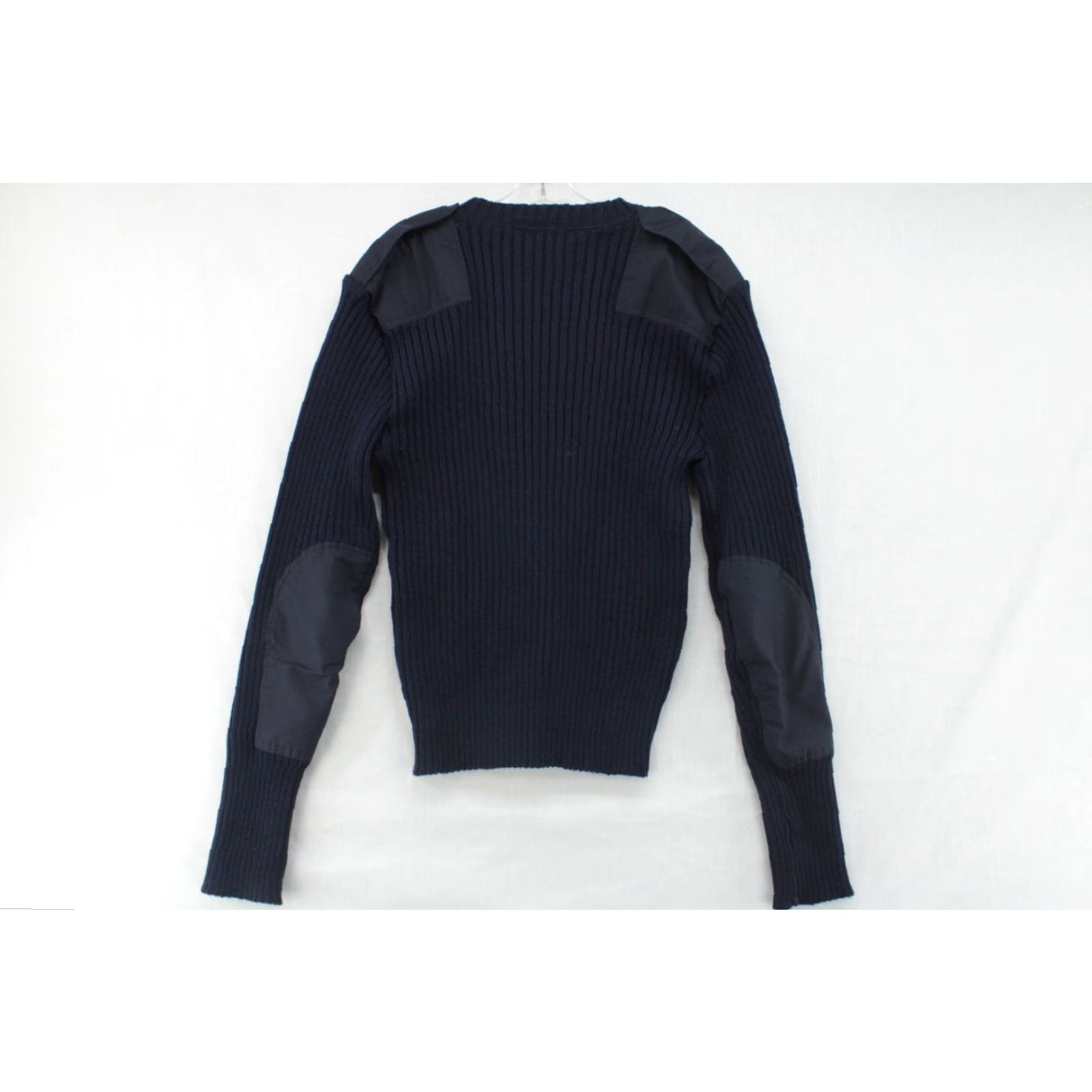 Vintage Brigade Quartermasters Military The Woolly Pully Sweater XL Blue Rib Mens Size US XL / EU 56 / 4 - 3 Thumbnail