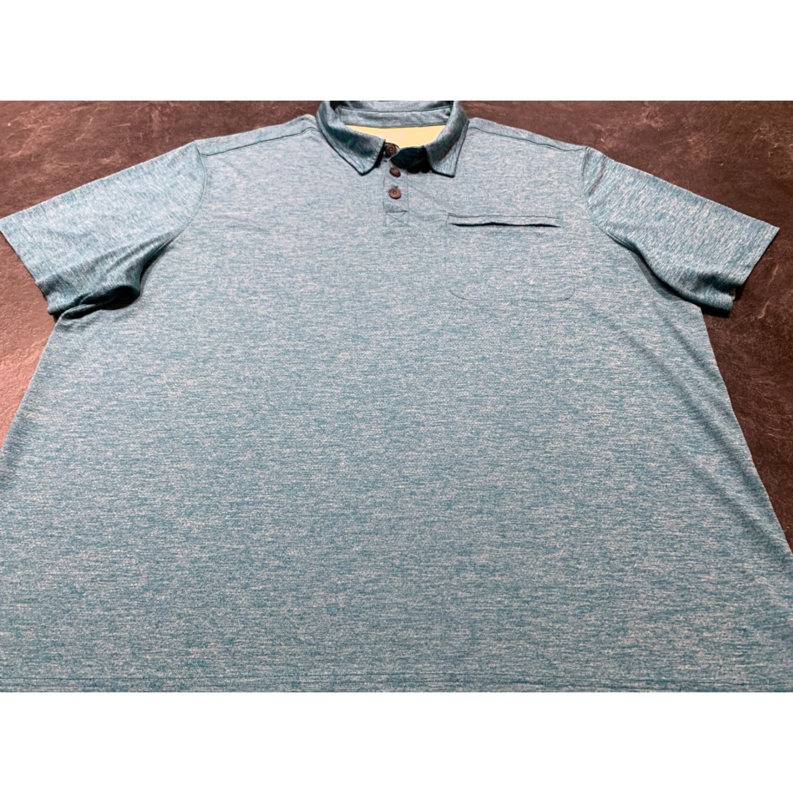 Duluth Trading Company Duluth Trading Men's Polo Shirt 2XL Turquoise Short Sleeve Wicking Casual Size US XXL / EU 58 / 5 - 2 Thumbnail