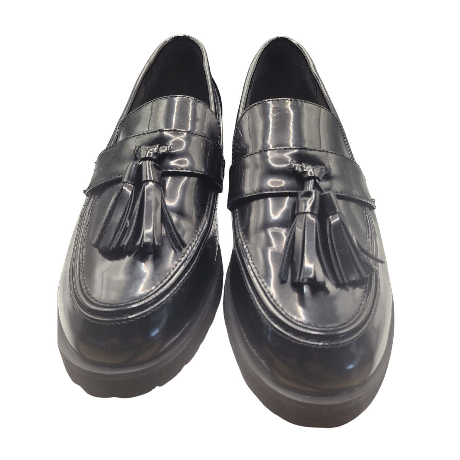 Jones New York Jones New York Women Black Loafers Tassels 1" Heel Sz 9 Size US 9 / IT 39 - 2 Thumbnail