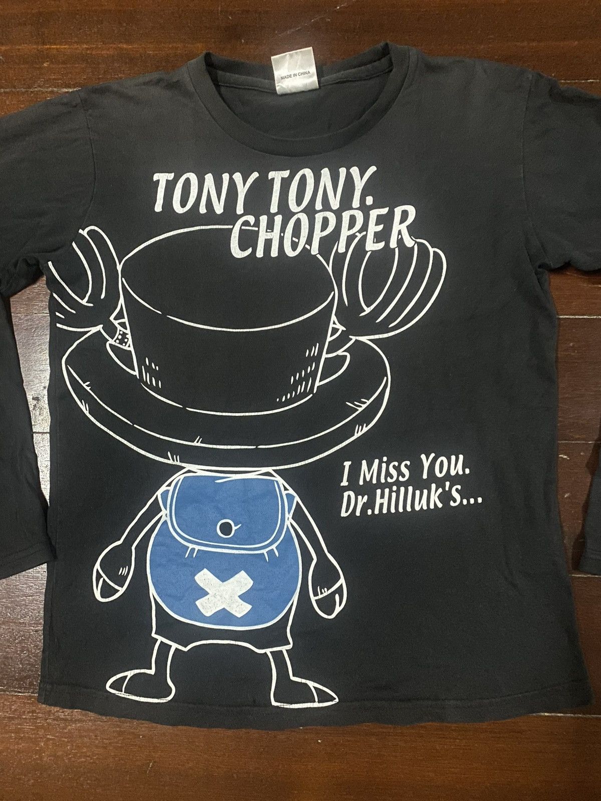 Anime Rare Vintage ONE PIECE Tony Tony Chopper Spell Out Big Logo Size US M / EU 48-50 / 2 - 3 Thumbnail