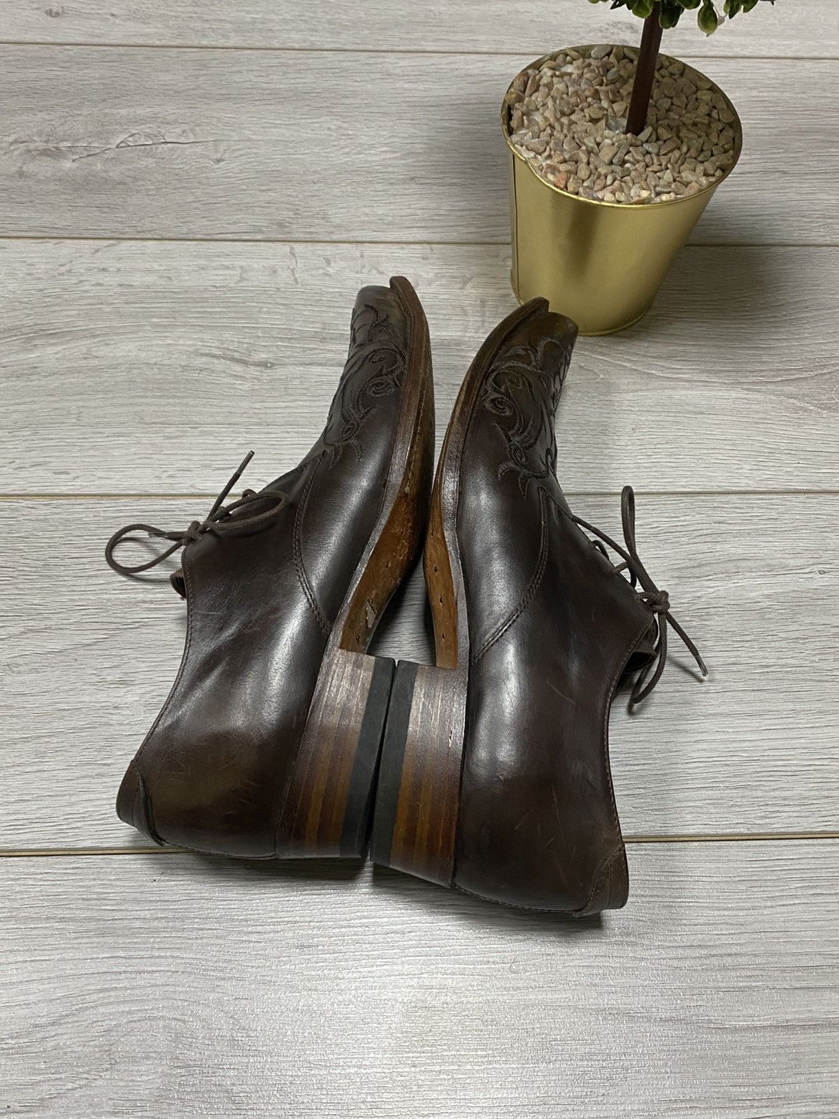Sendra Sendra vintage patterns western leather boots shoes cowboy Size US 12.5 / EU 45-46 - 10 Thumbnail