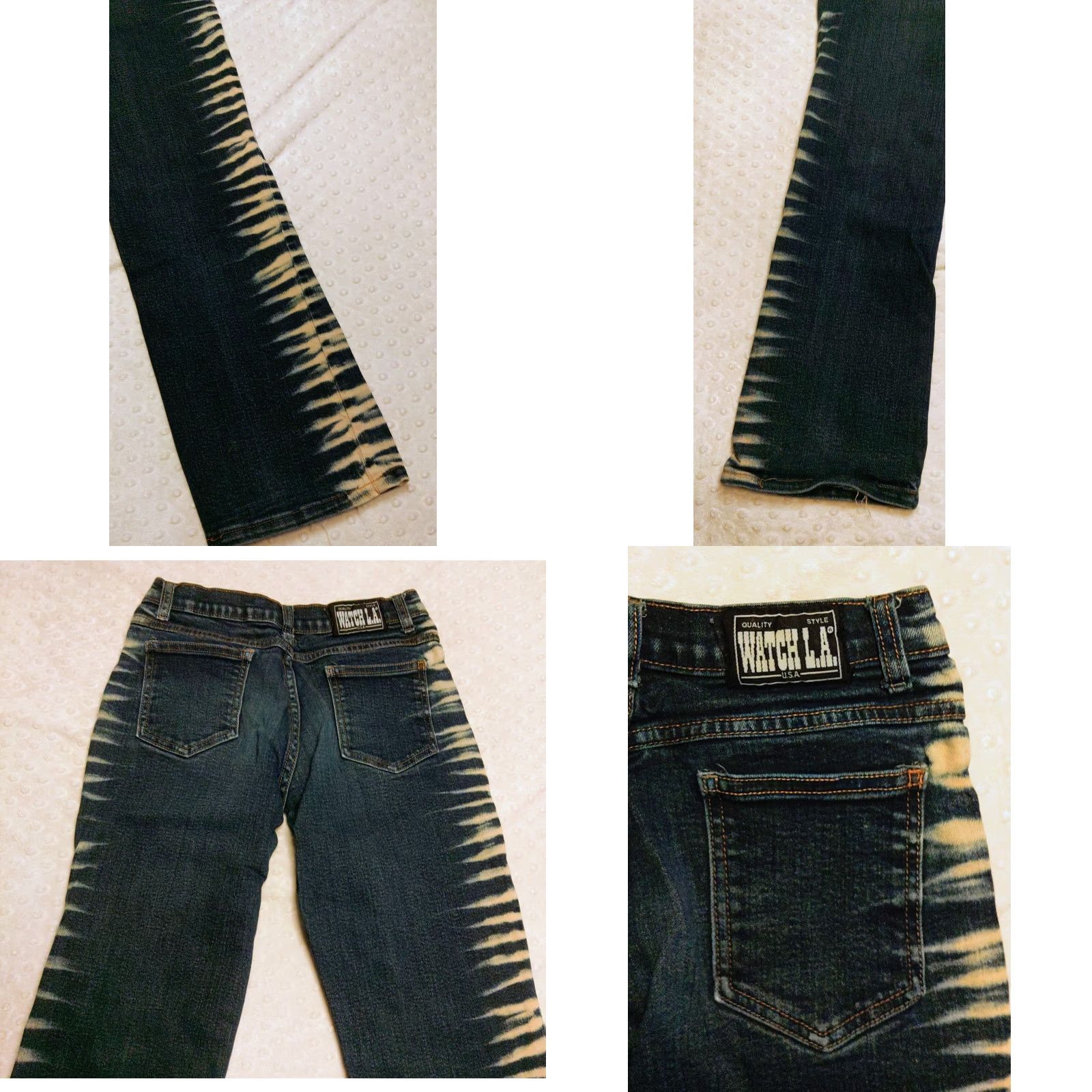 Swatch VINTAGE Watch LA Jeans Women's Size 9/10 Dark Wash Acid Washed 90s Hipster USA Jeans Women Size 30" / US 8 / IT 44 - 8 Thumbnail