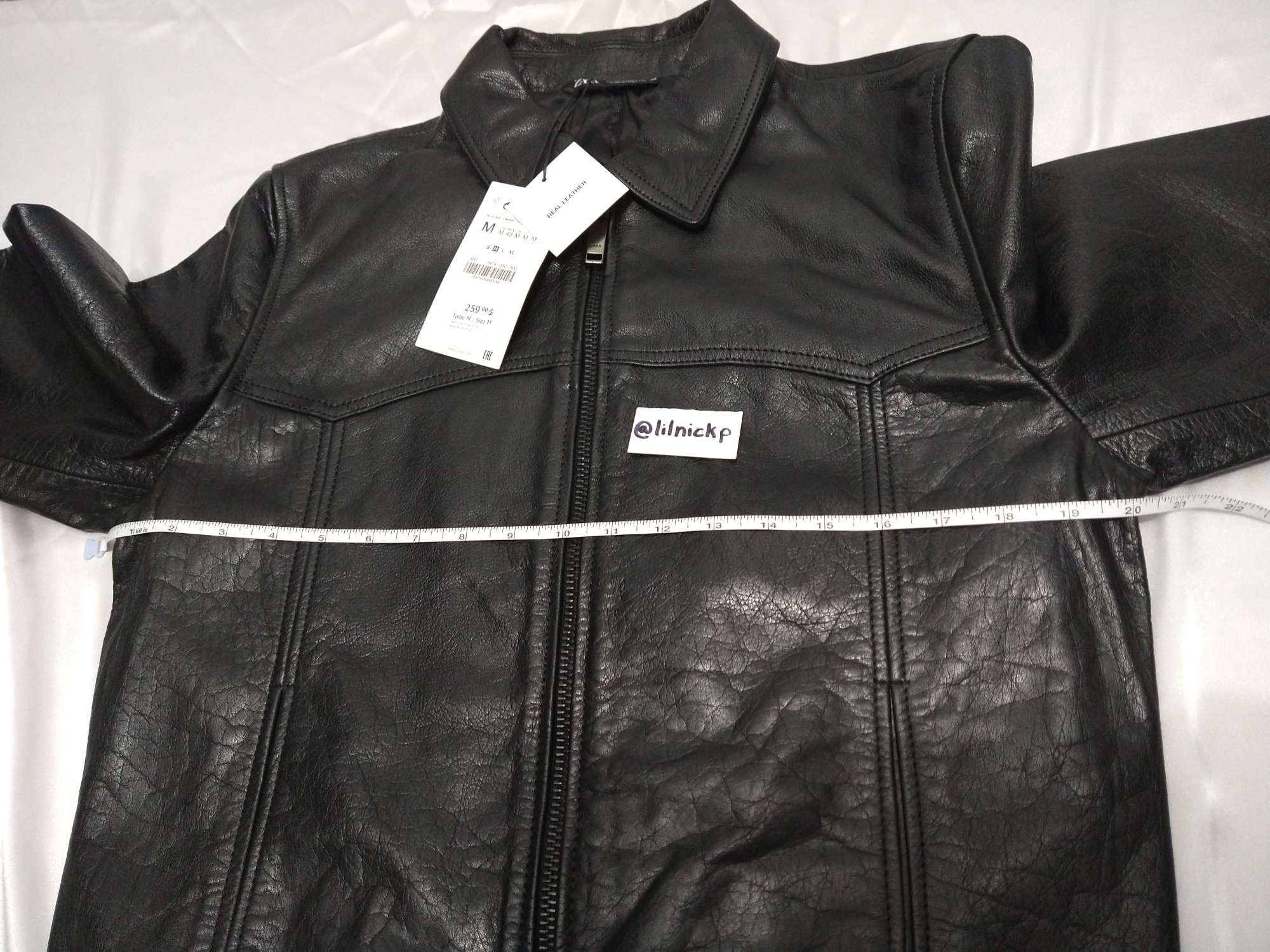 Zara BUFFALO LEATHER JACKET Size US M / EU 48-50 / 2 - 6 Thumbnail