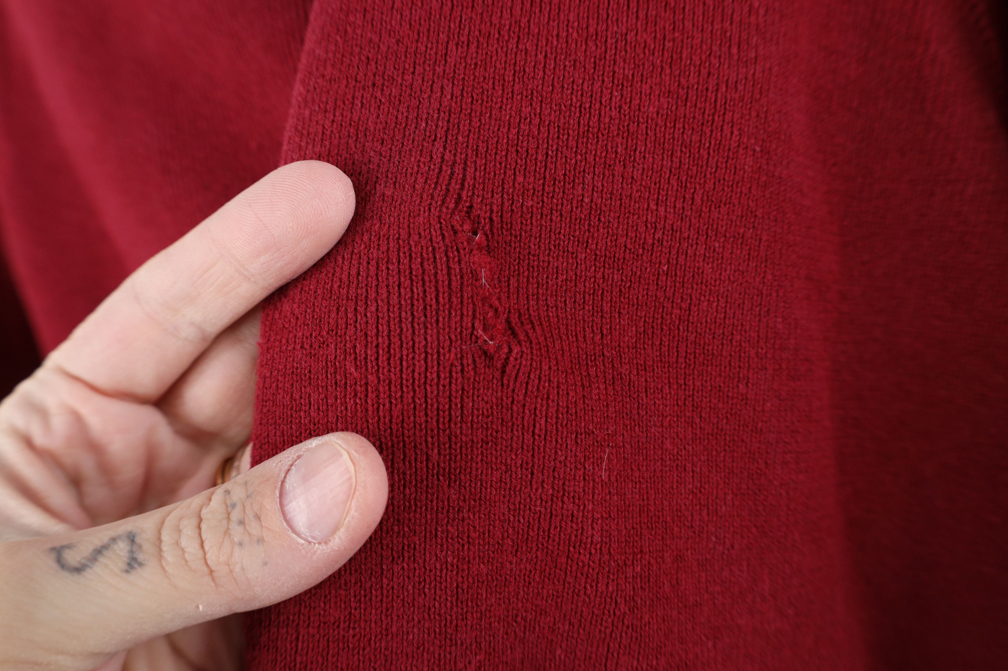 Eddie Bauer Vintage Eddie Bauer Cotton Ribbed Knit Sweater Red Japan Size S / US 4 / IT 40 - 10 Thumbnail