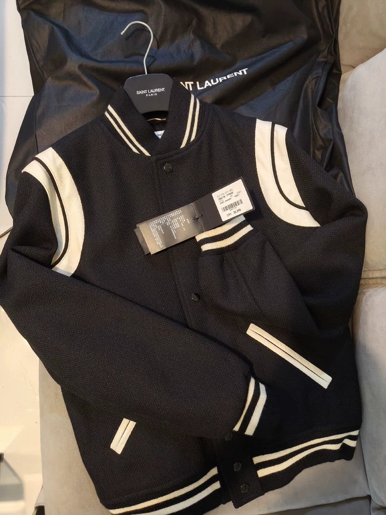 Saint Laurent Paris Saint Laurent Paris Classic baseball jacket Size US M / EU 48-50 / 2 - 1 Thumbnail