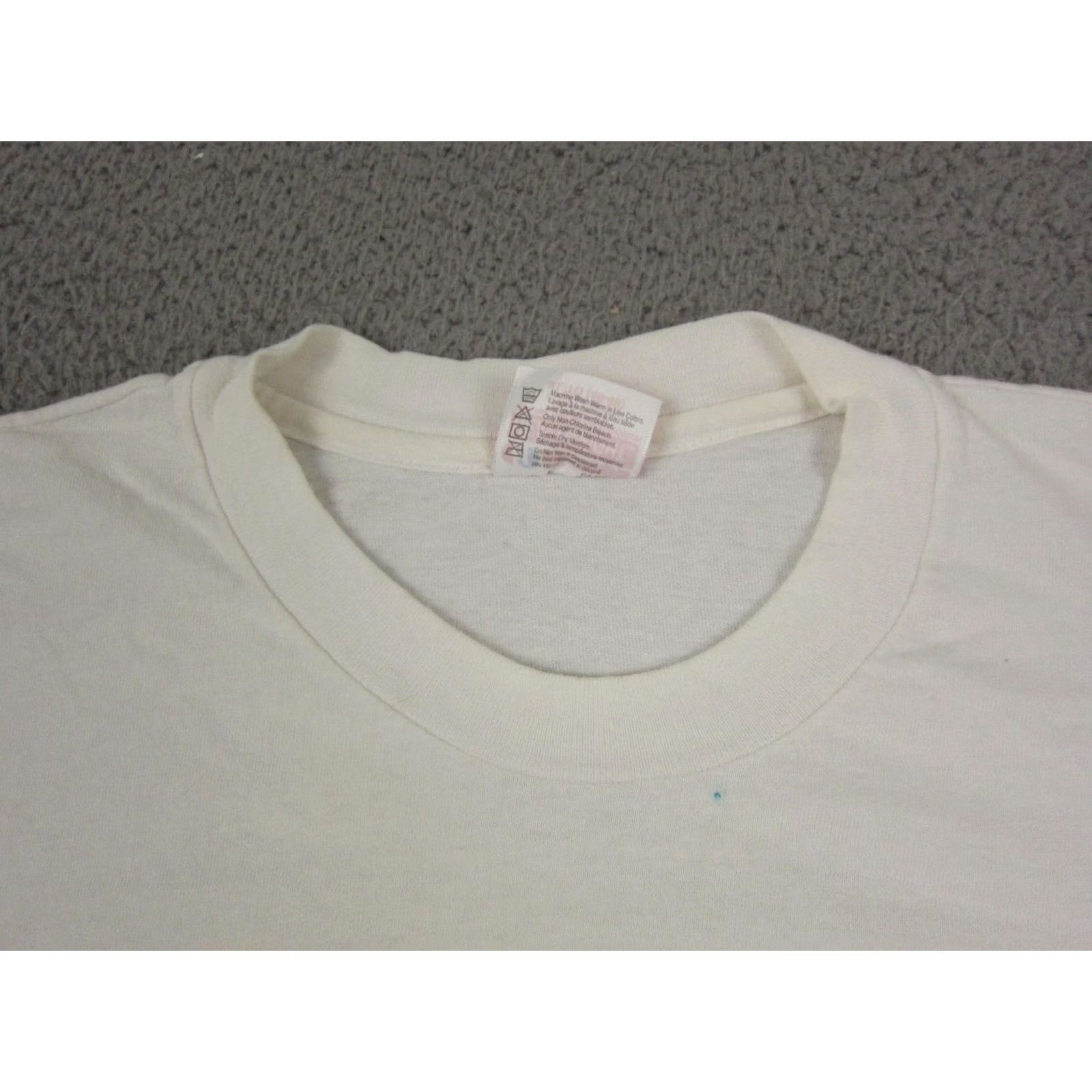 Hanes VINTAGE Hanes Shirt Mens XL White 90s London USA Graphic Print Short Sleeve Crew Neck T-Shirt Men Size US XL / EU 56 / 4 - 5 Thumbnail