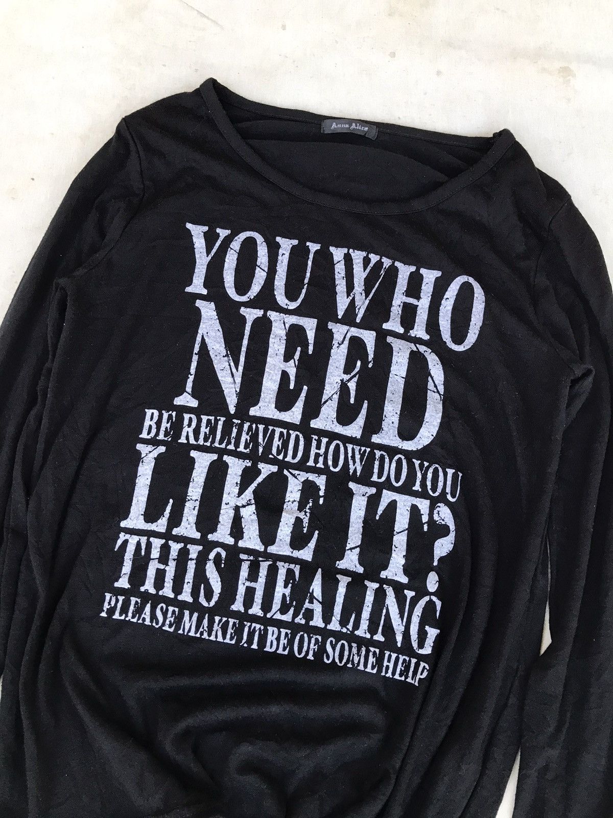 If Six Was Nine Ana Alice Poem you who need like it Longsleeve Size L / US 10 / IT 46 - 2 Thumbnail