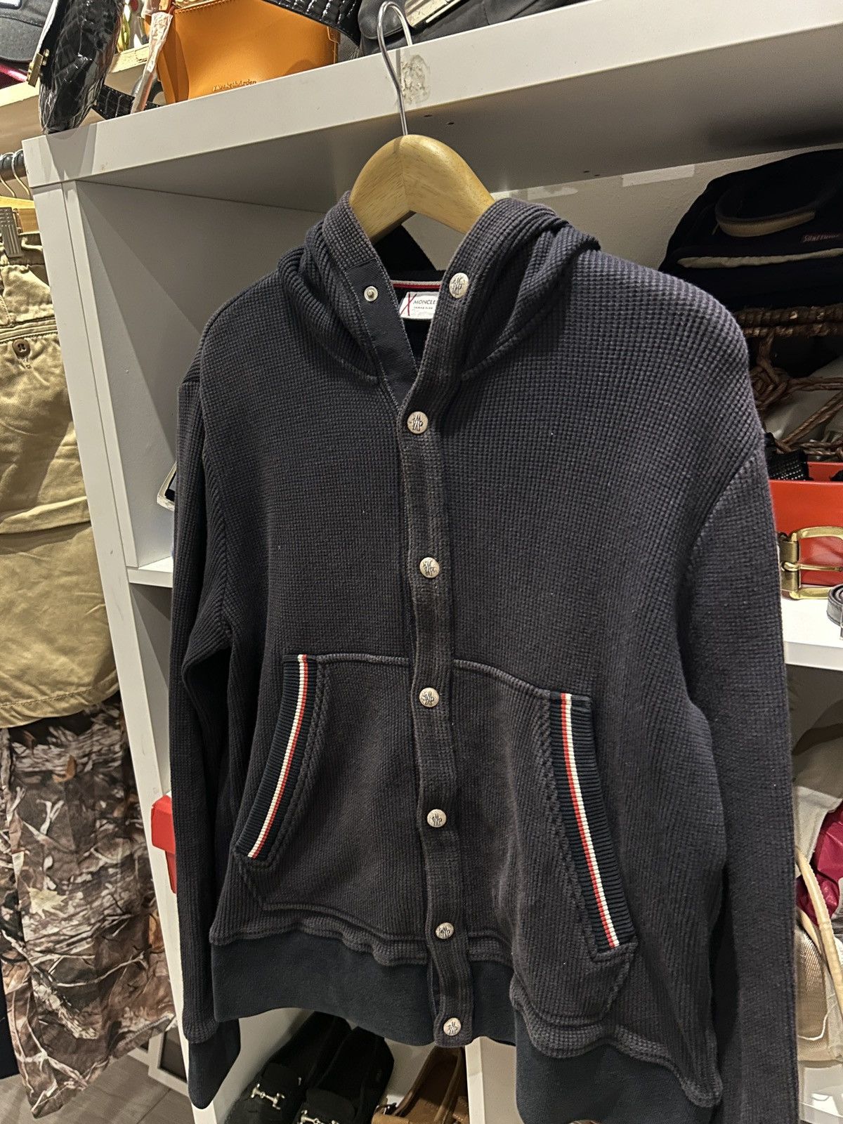 Moncler MONCLER Gamma Blue Cardigan made in Italy Size US M / EU 48-50 / 2 - 3 Thumbnail