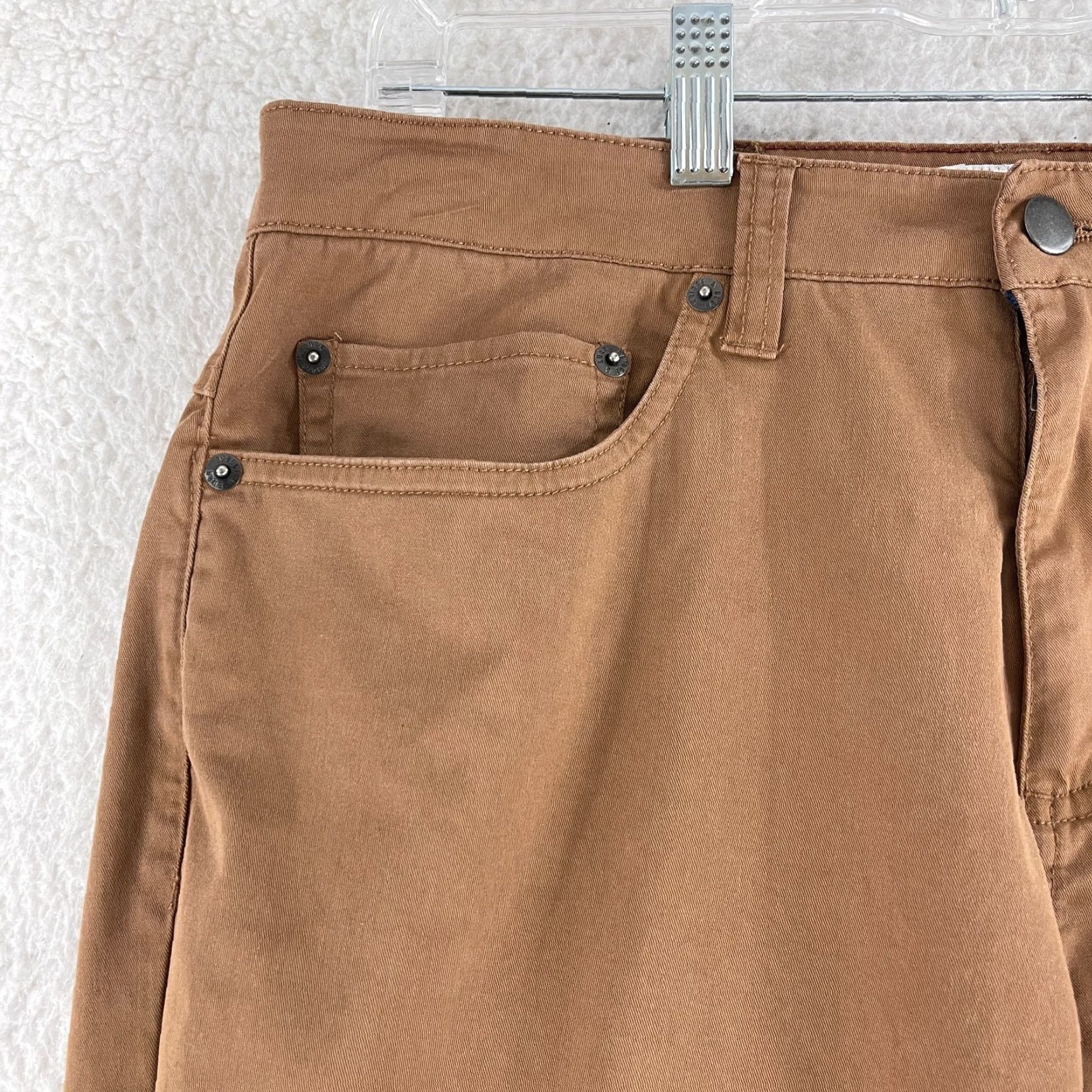 Vintage Bridge & Burn Brown Organic Cotton Chino Pants Mens Size 32R Straight Leg Casual Size US 32 / EU 48 - 4 Thumbnail