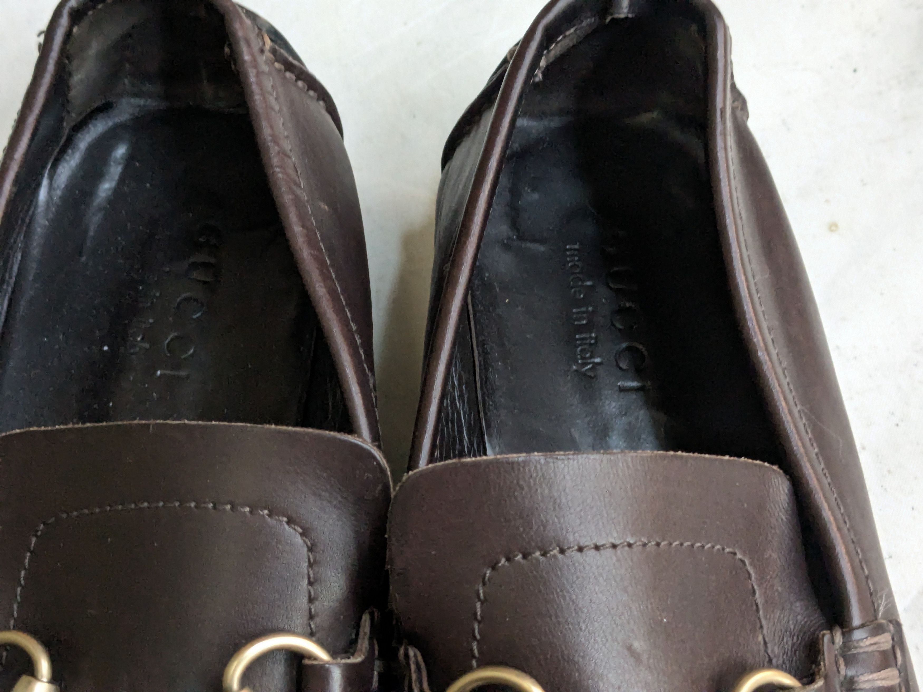 Gucci Gucci Horsebit Driving Loafers Brown Leather 9.5 Buckle Size US 9.5 / EU 42-43 - 2 Thumbnail