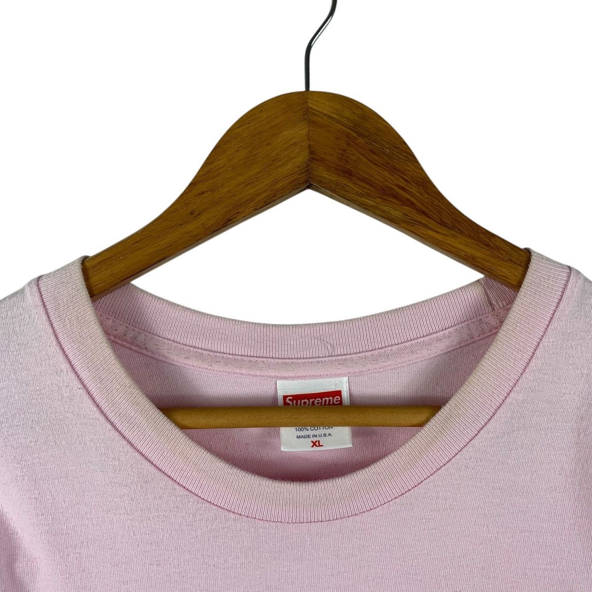 Supreme SUPREME box logo pink colour tee Size US XL / EU 56 / 4 - 5 Thumbnail