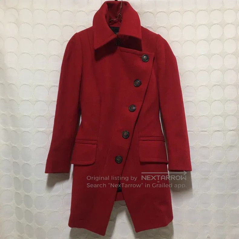 Vivienne Westwood Vivienne Westwood Red wool high collar coat Size XS / US 0-2 / IT 36-38 - 4 Thumbnail