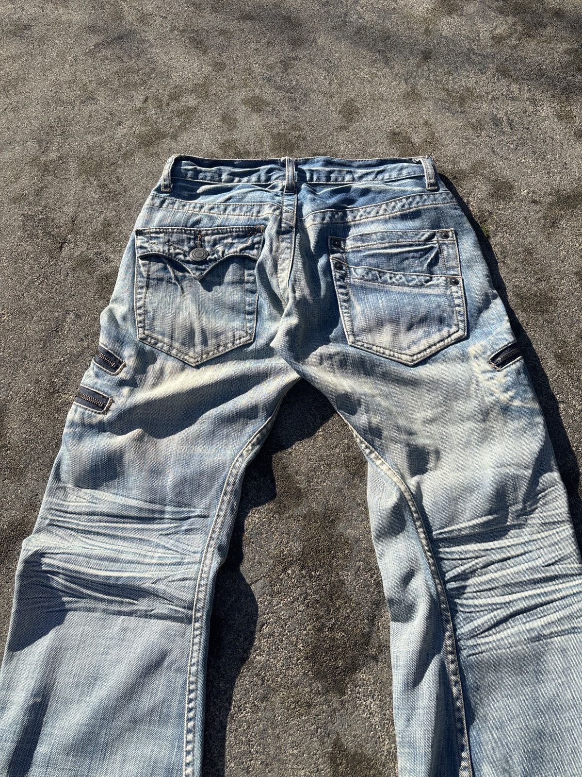 Japanese Brand Rattle Trap Bootcut zipper pockets 29x33 Size US 29 - 4 Thumbnail